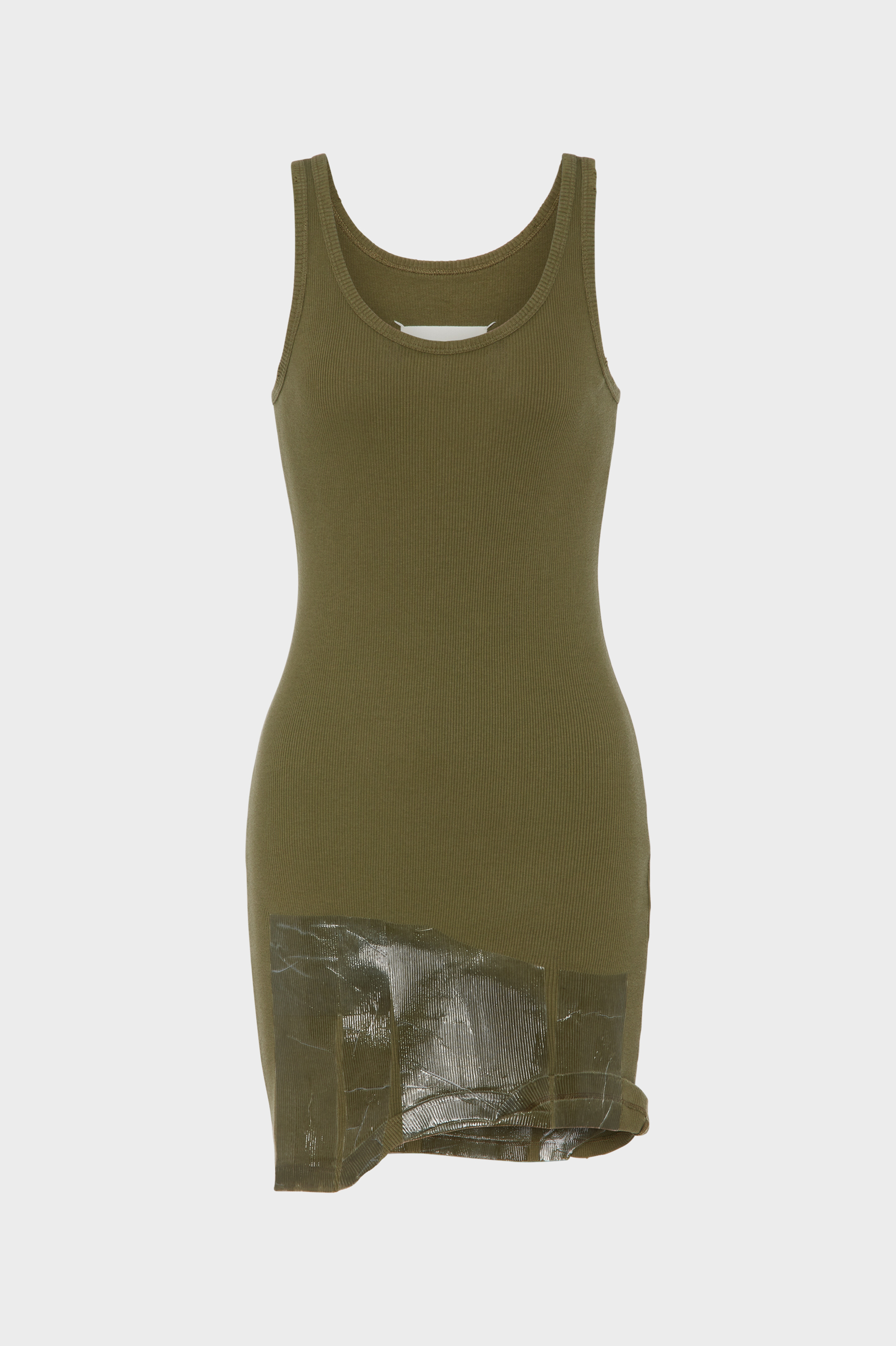 Taped Rib Mini Dress