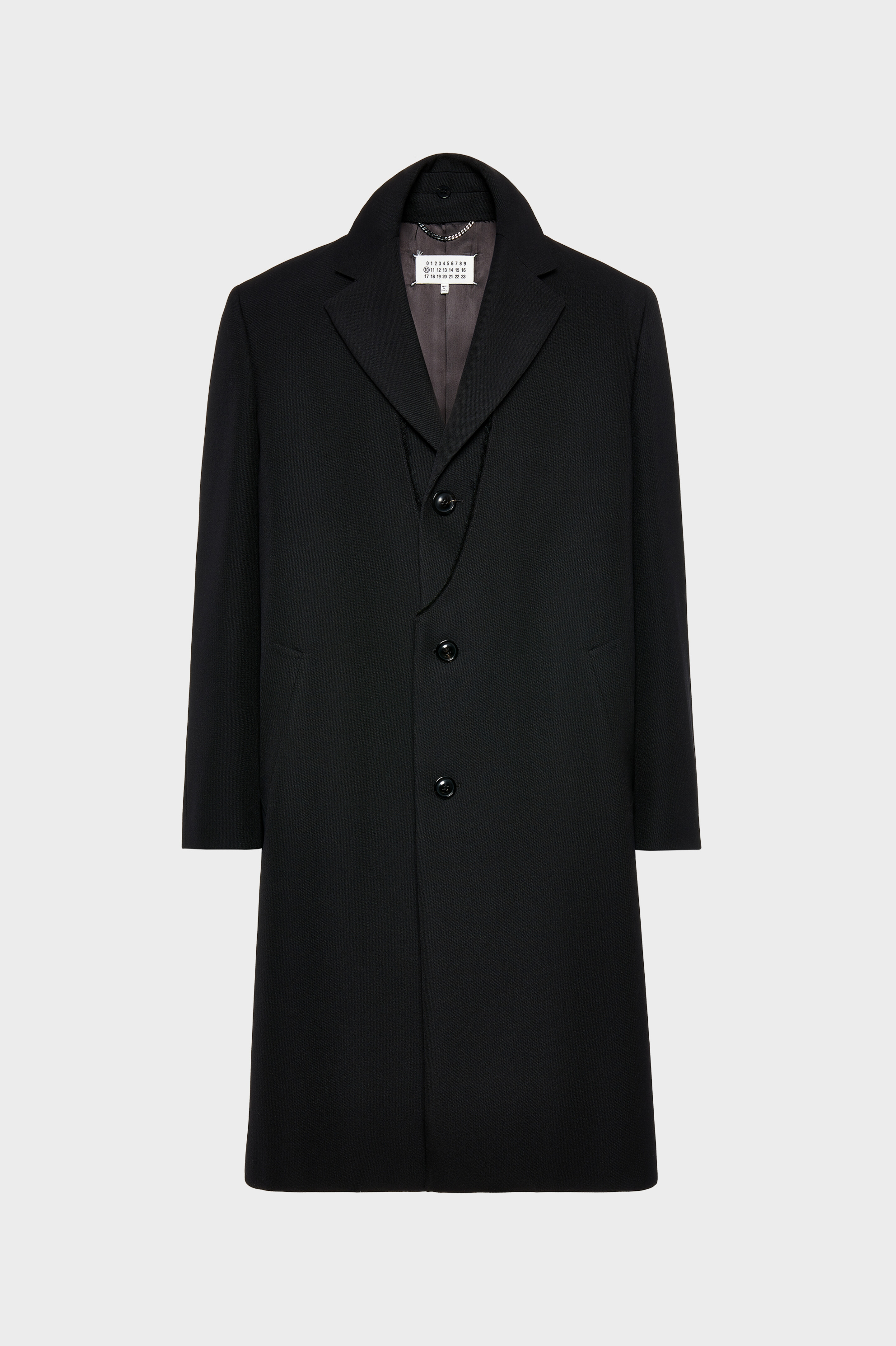 Cappotto in lana Folded Collar