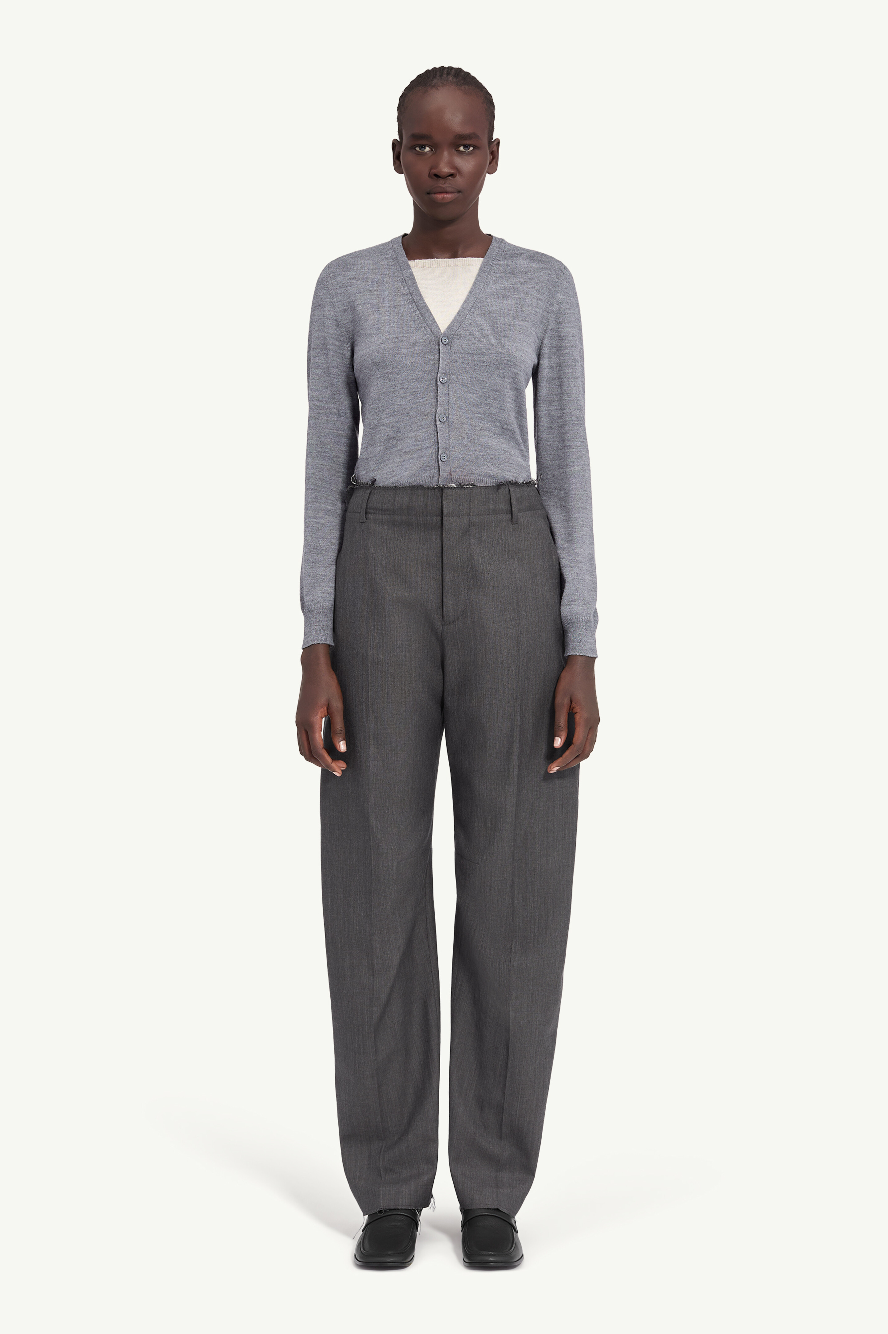 Pantalon ajust&eacute; ample