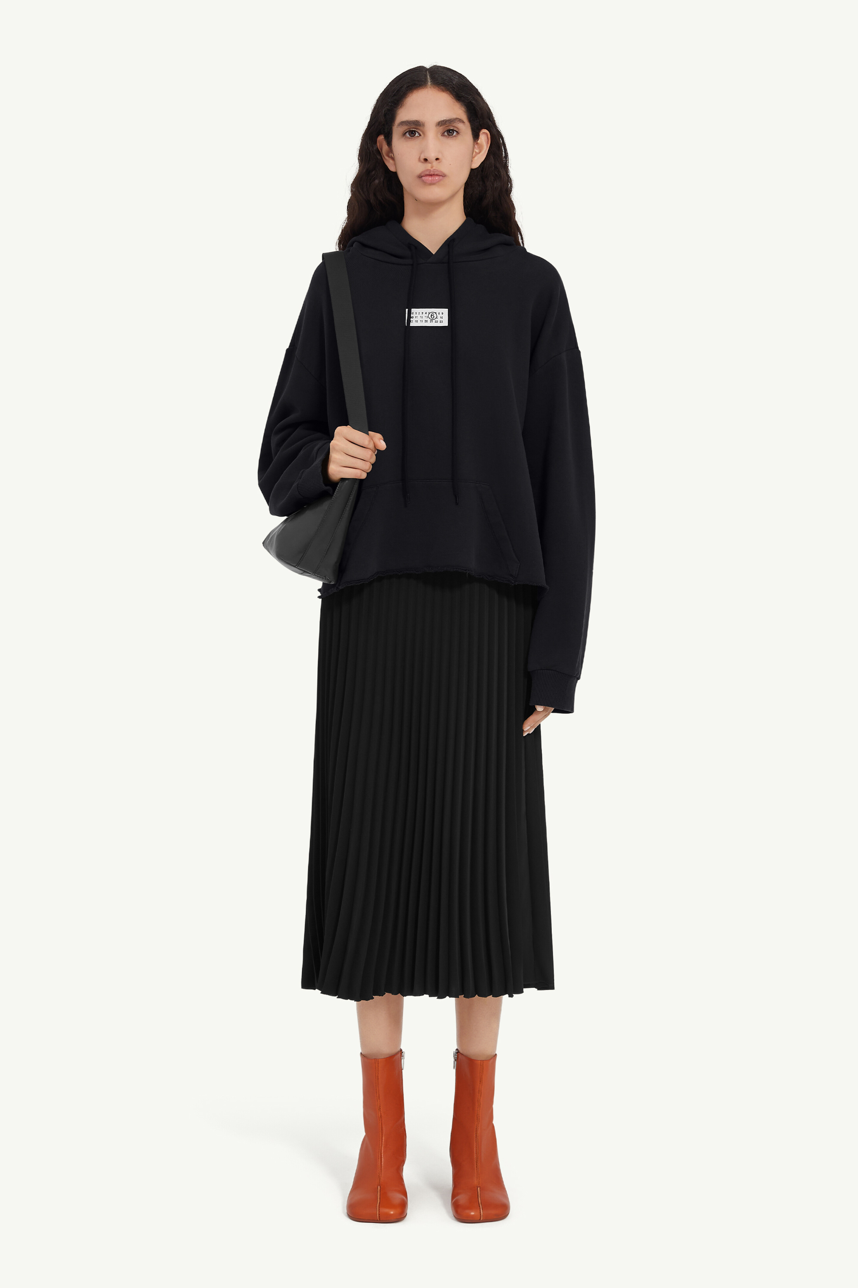 Cotton hooded sweatshirt