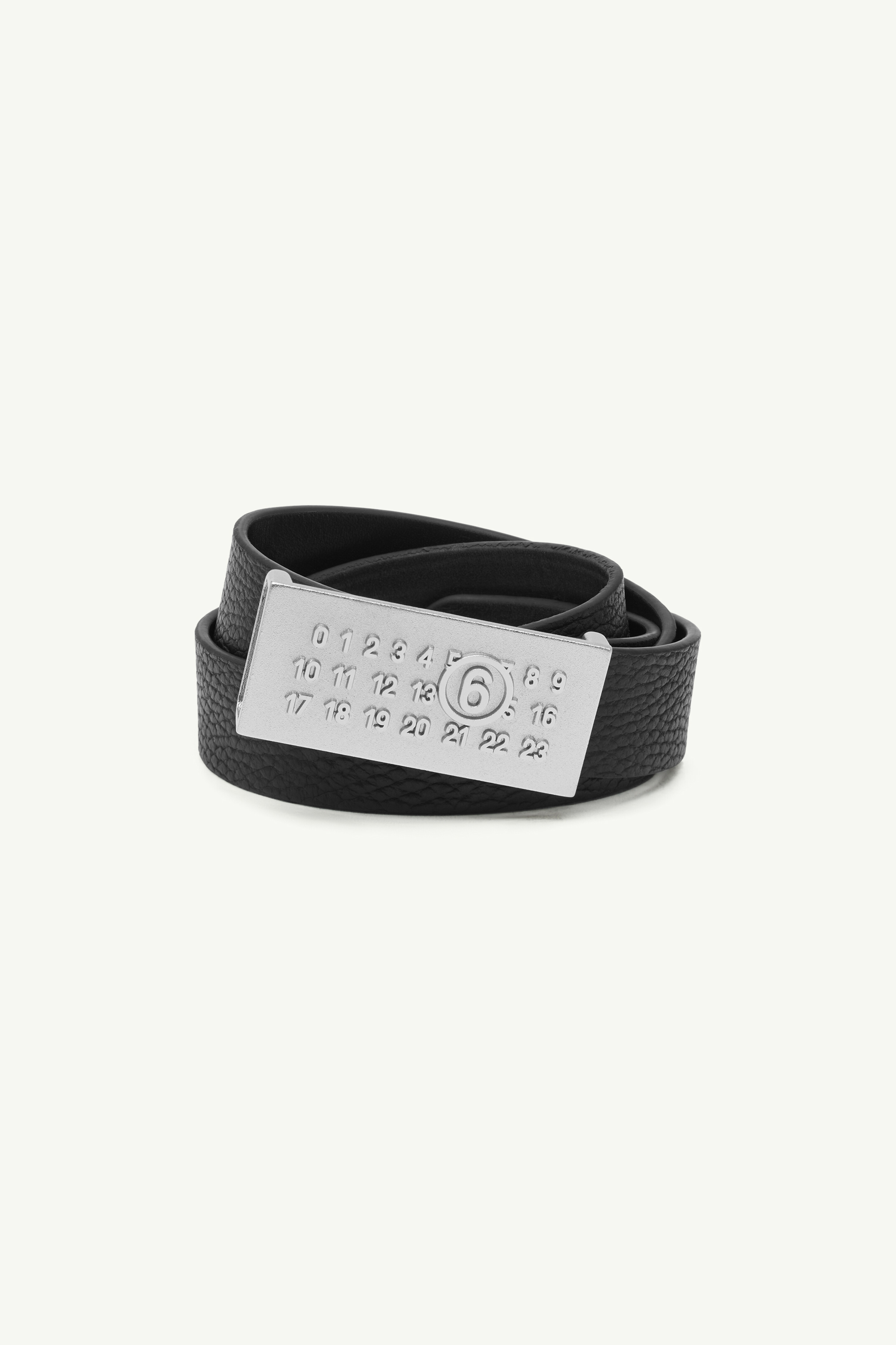 Numeric leather belt