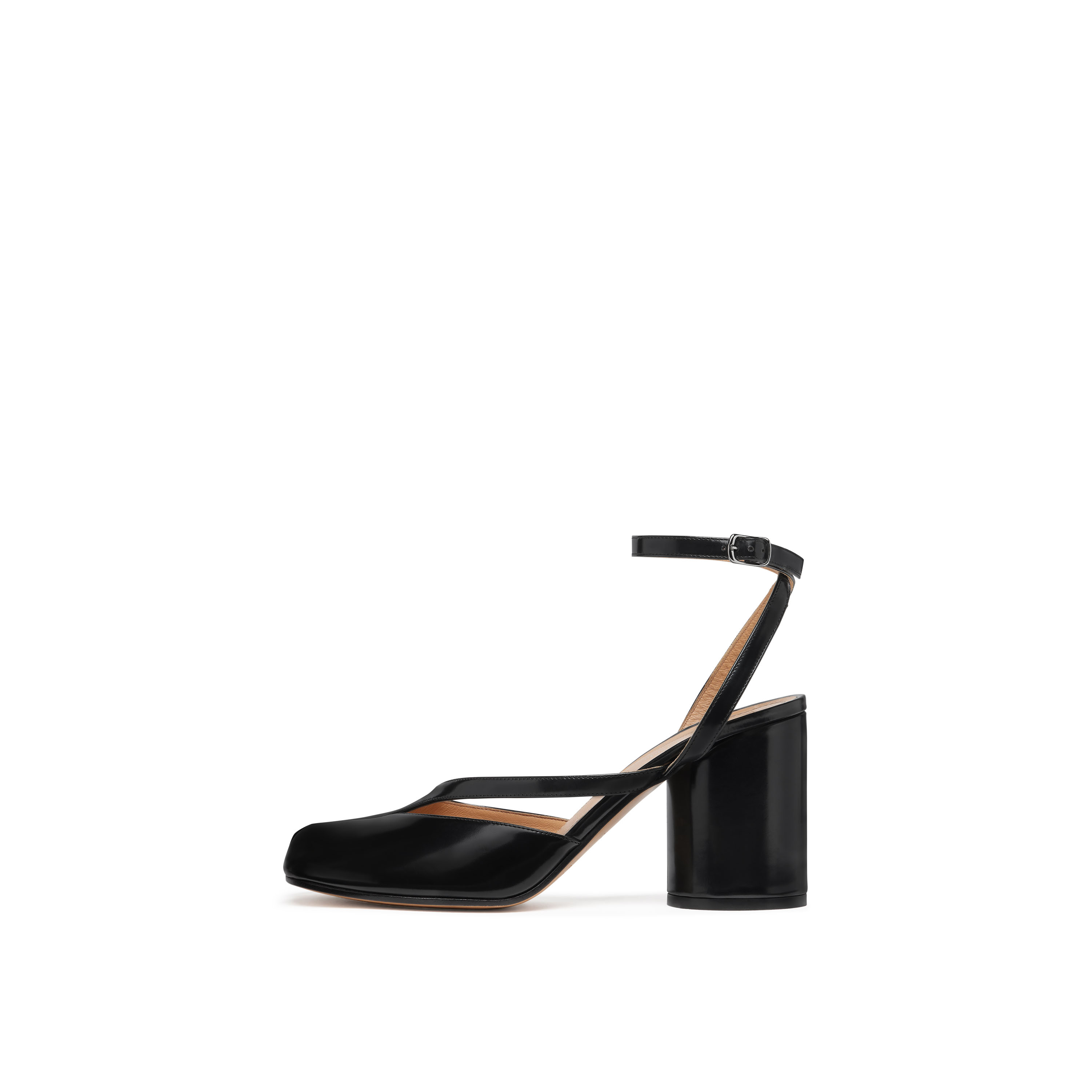 Women's Black Leather Tabi Pump Sandals | Maison Margiela