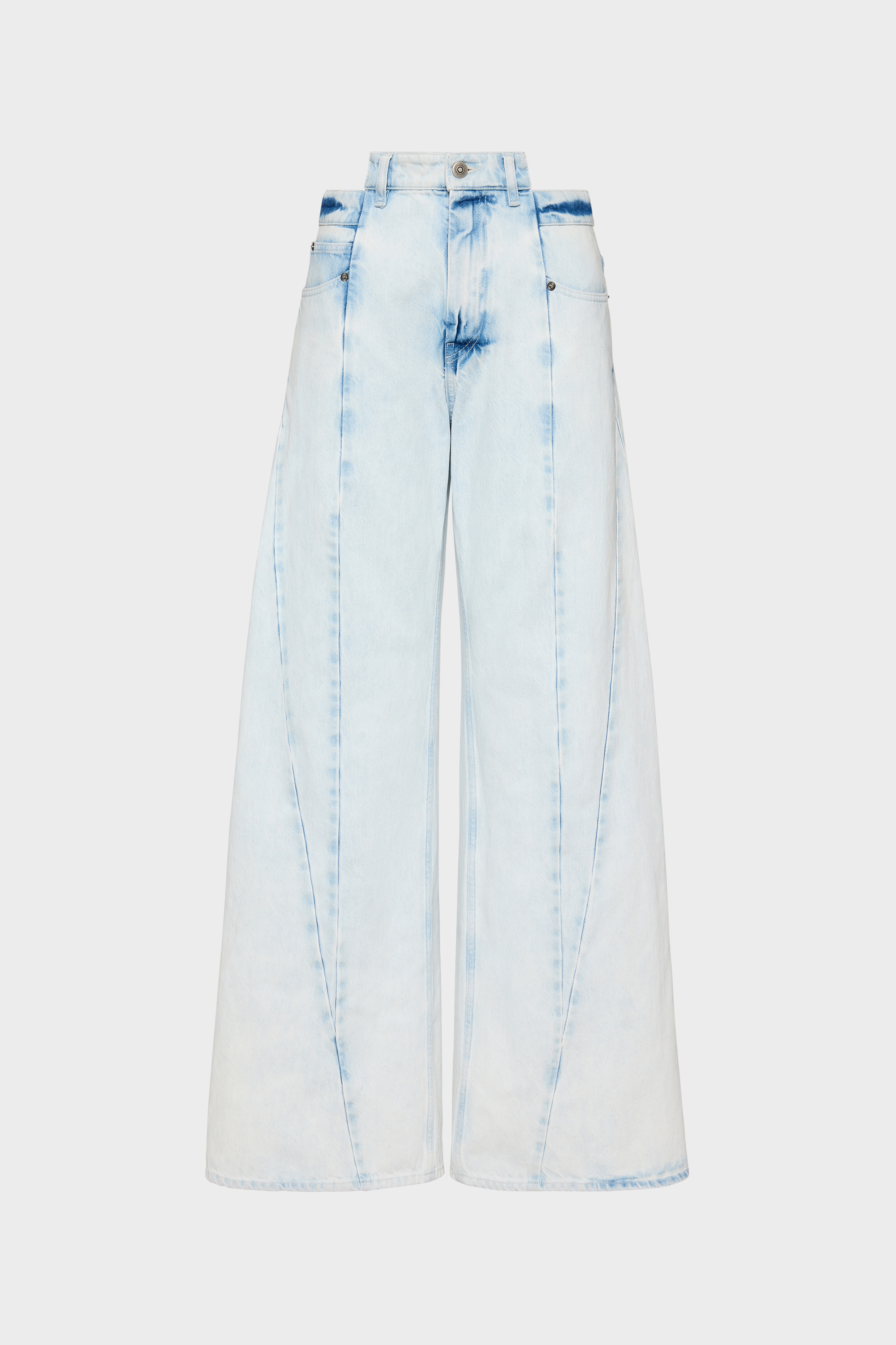 Bleached Spliced Jeans