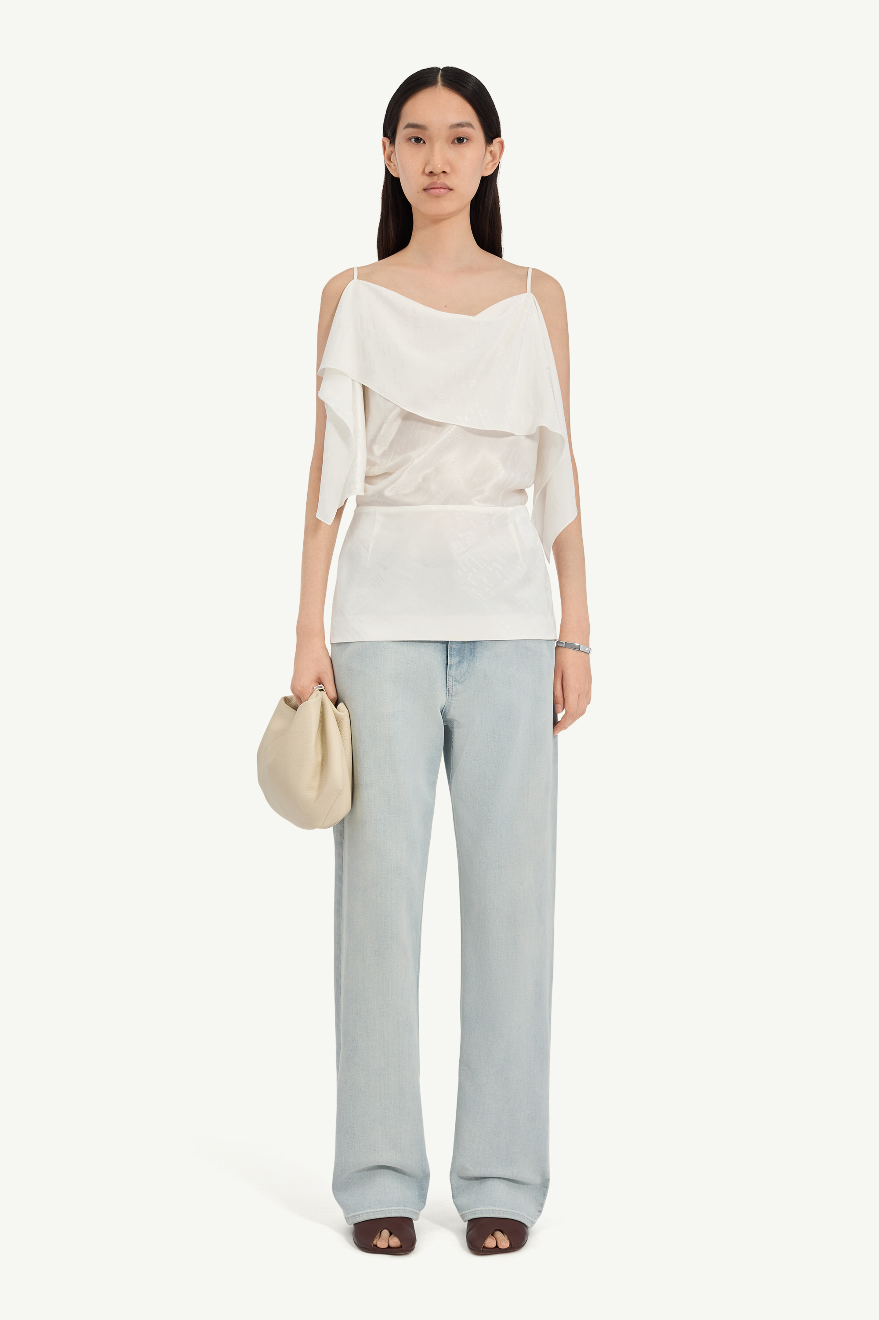Folded jacquard top