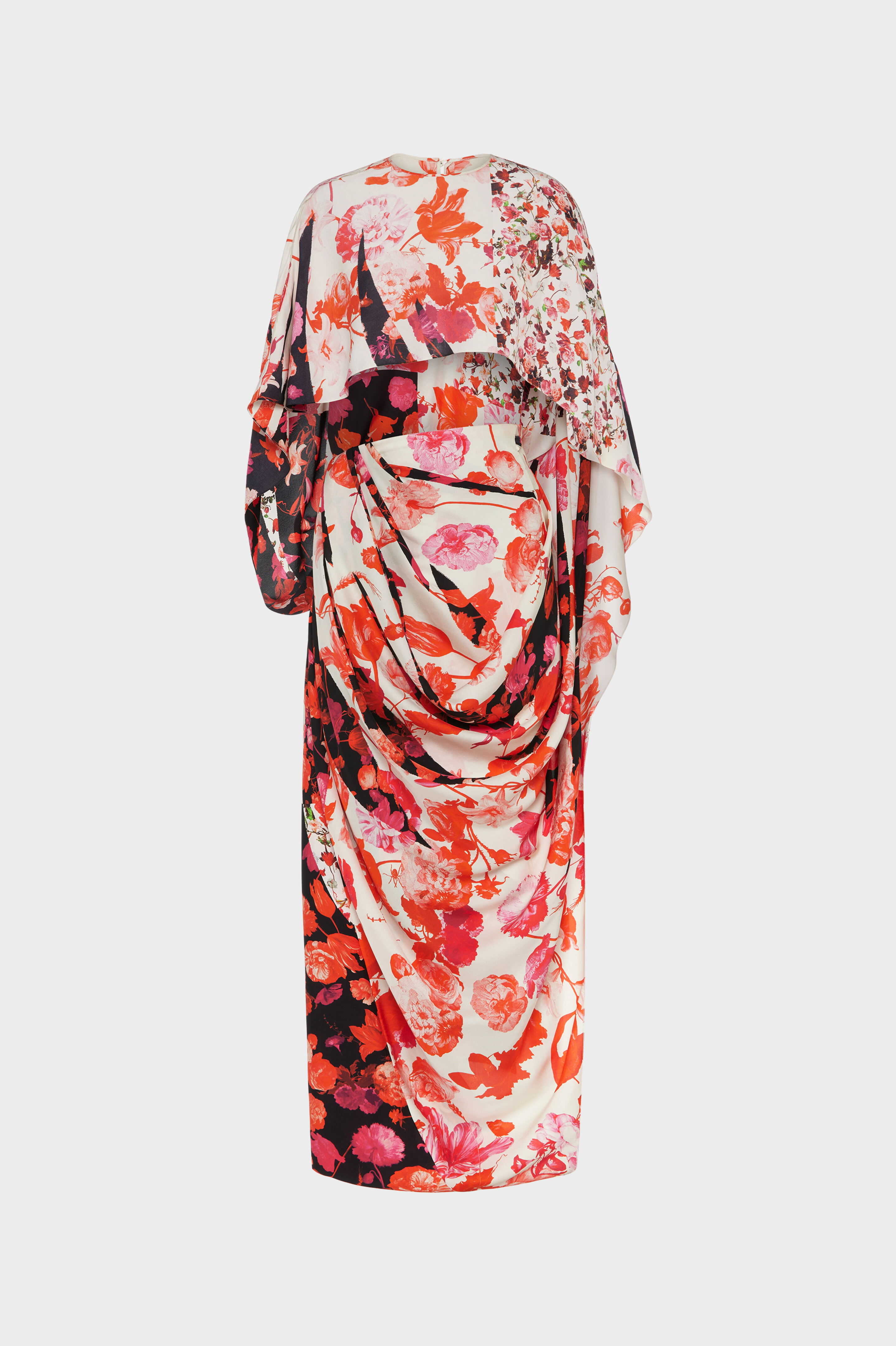 Floral Draped Dress