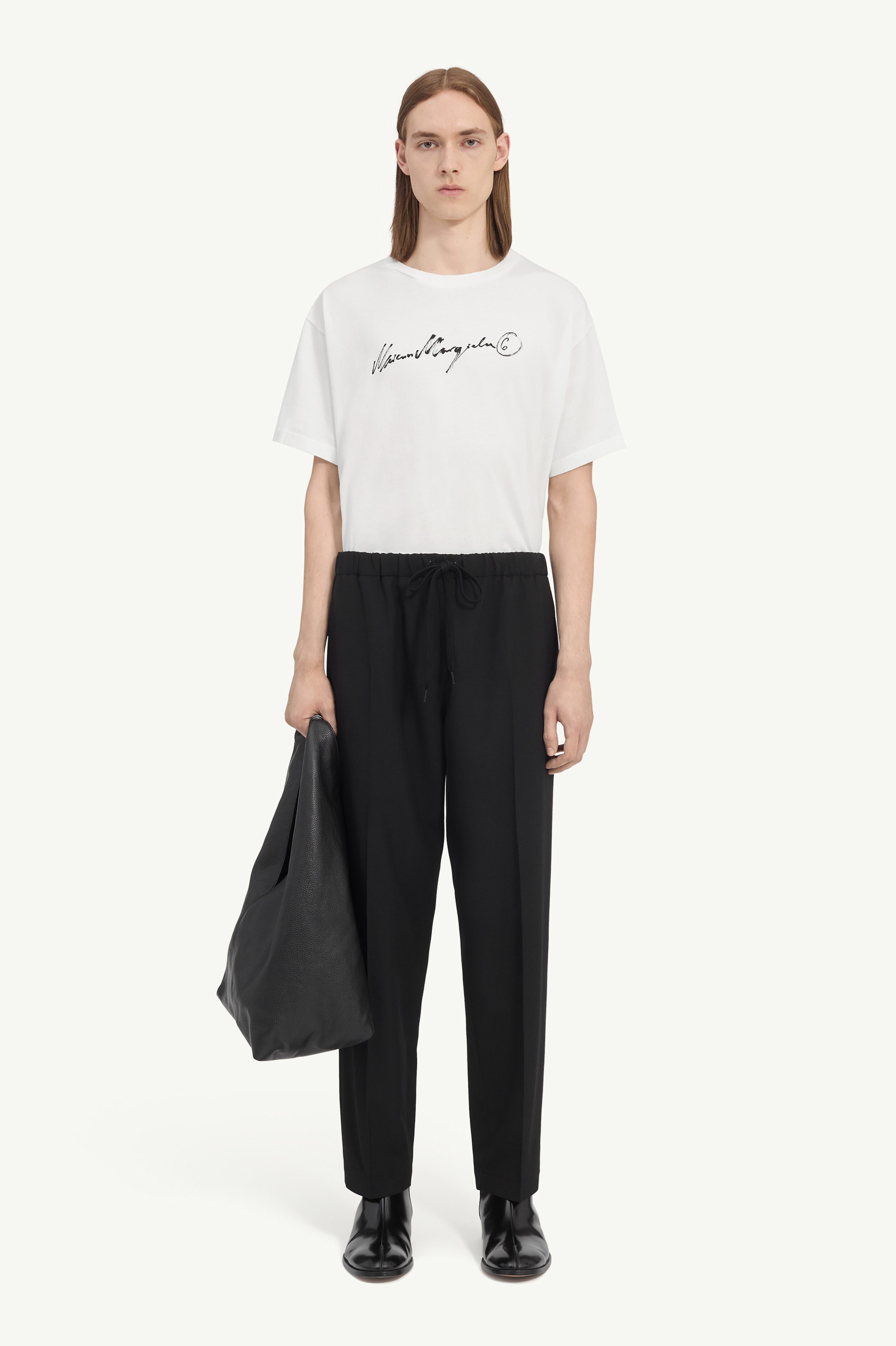 Wool blend trousers