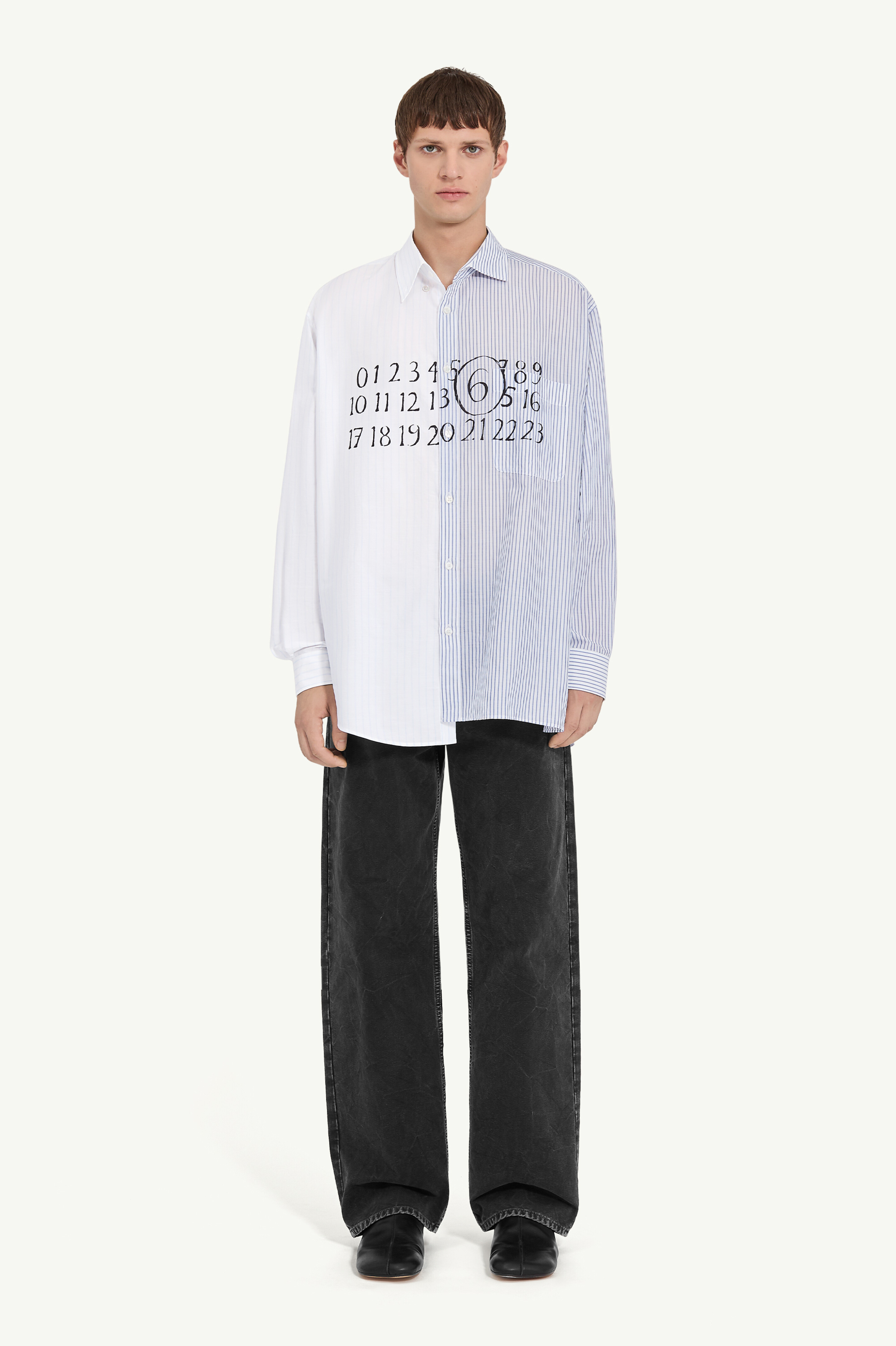 Numeric asymmetric shirt