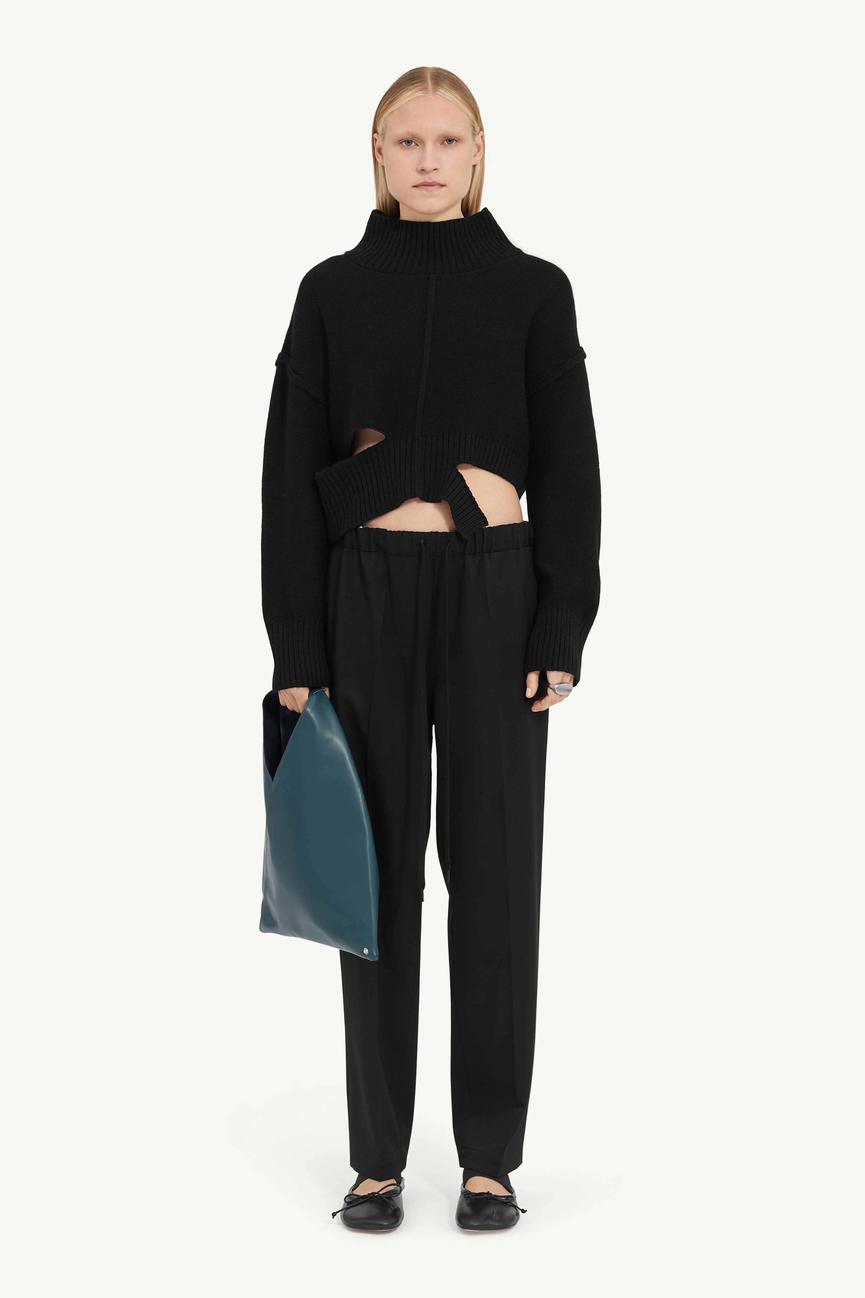Drawstring Tailoring Wool Trousers