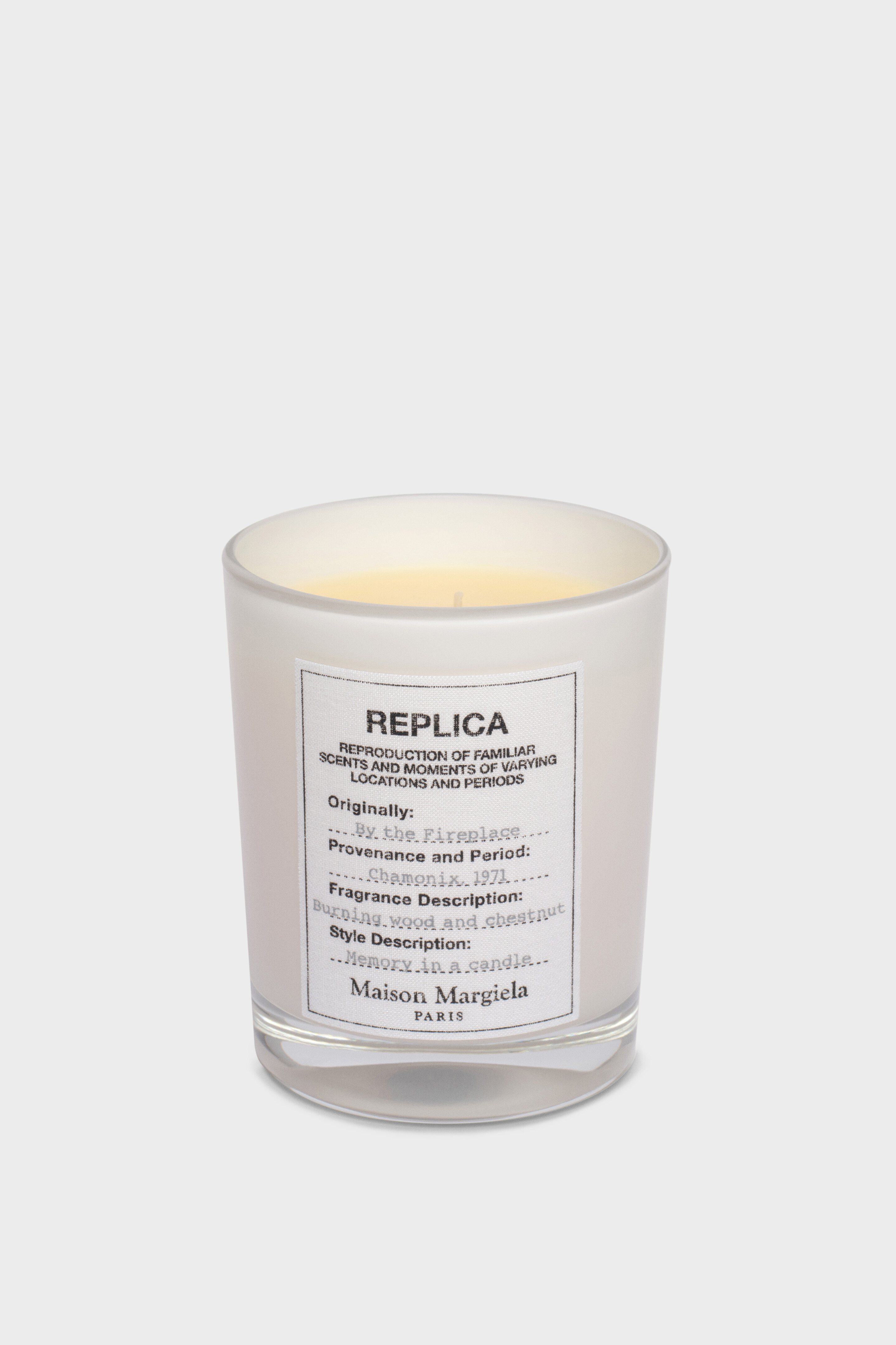 Replica By the Fireplace candle