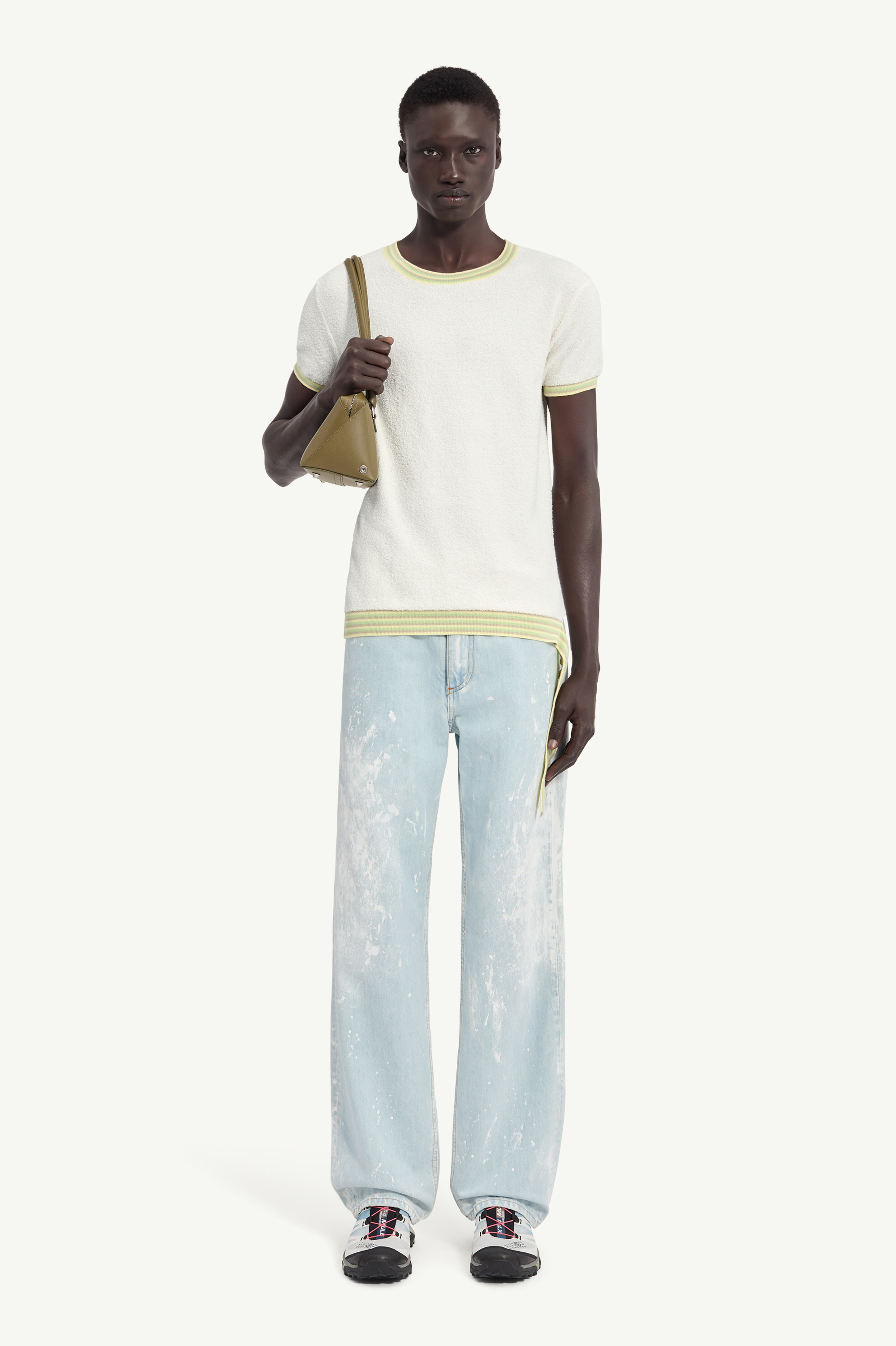 Boucl&eacute; Knit T-Shirt