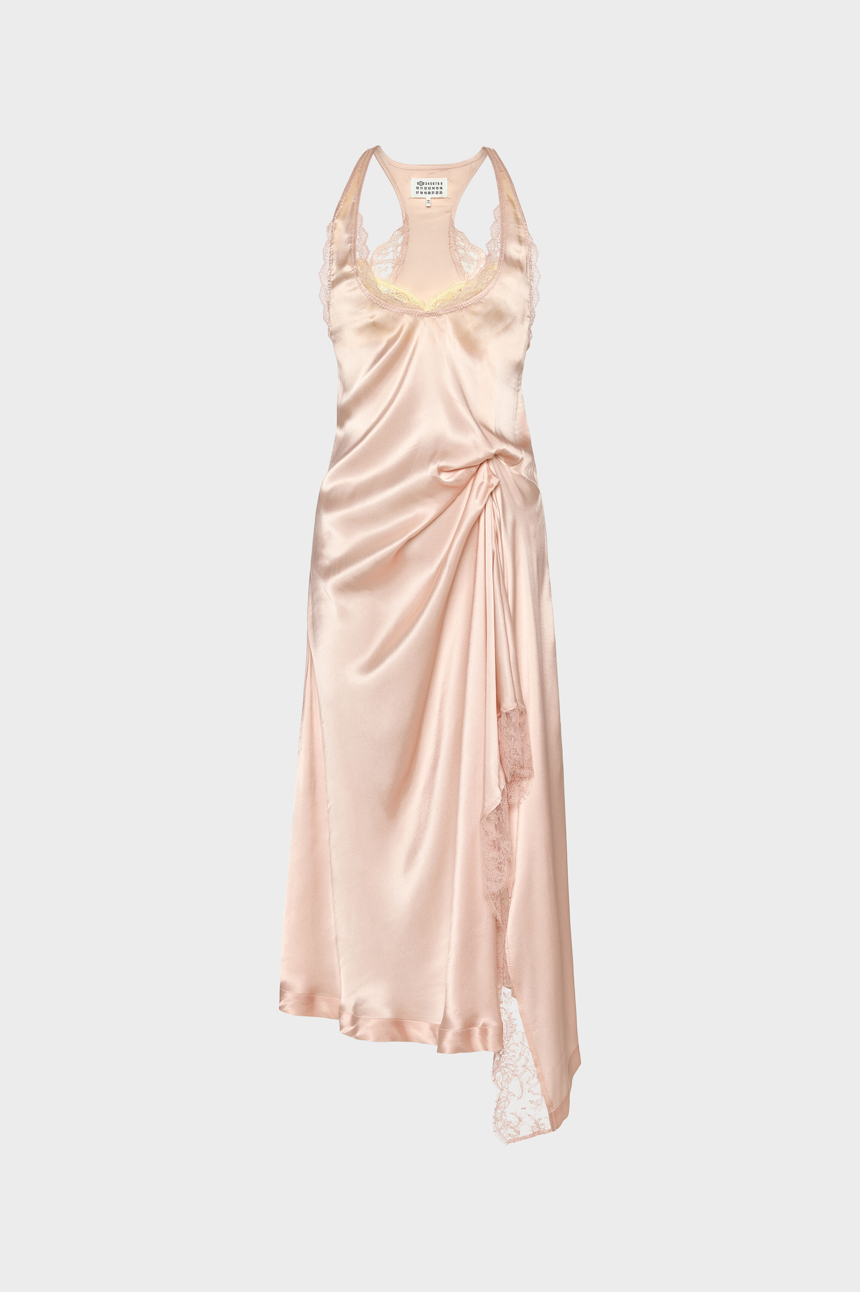 Silk Lace Slip Midi Dress