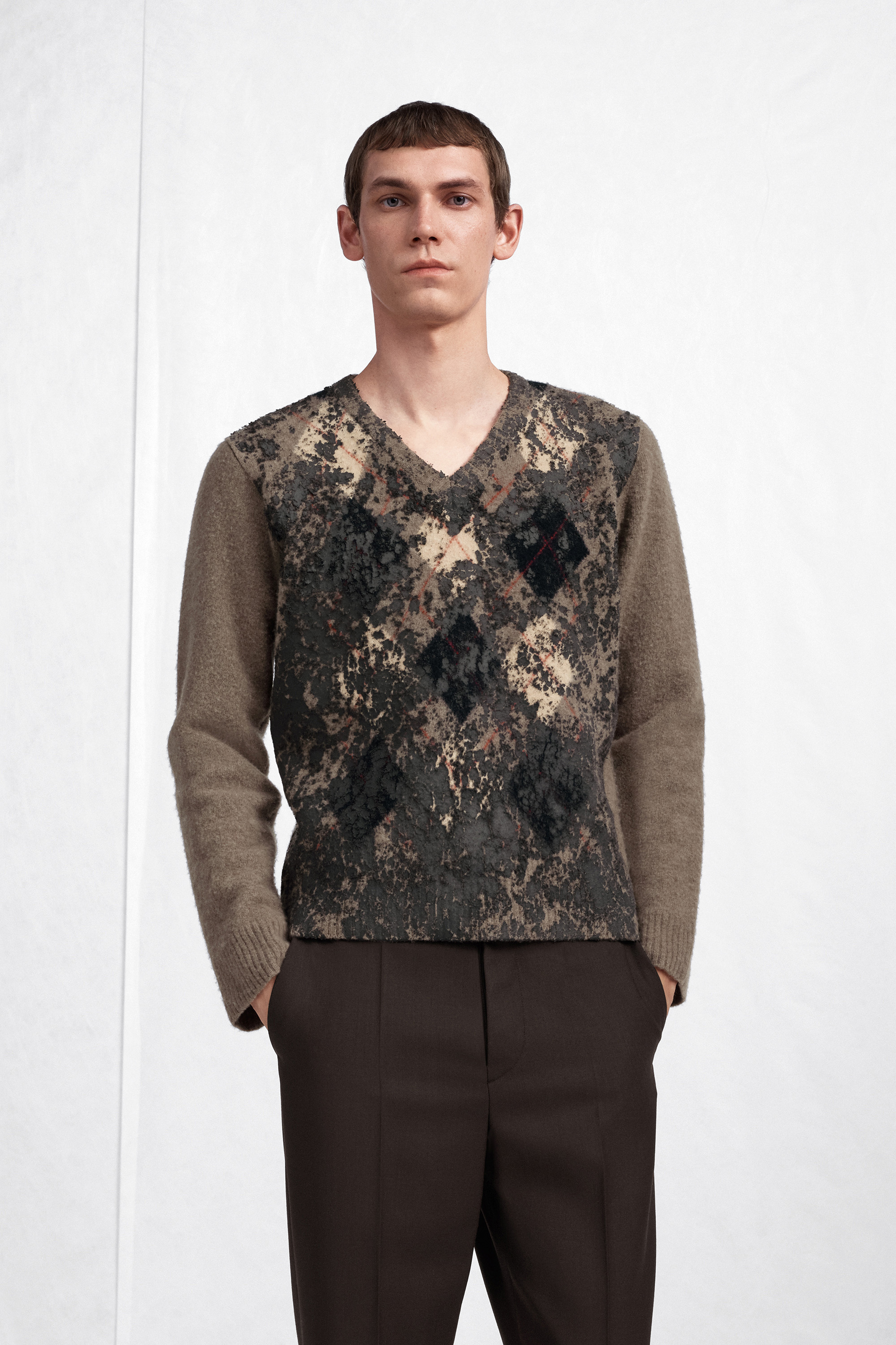 Argyle Virgin Wool Sweater