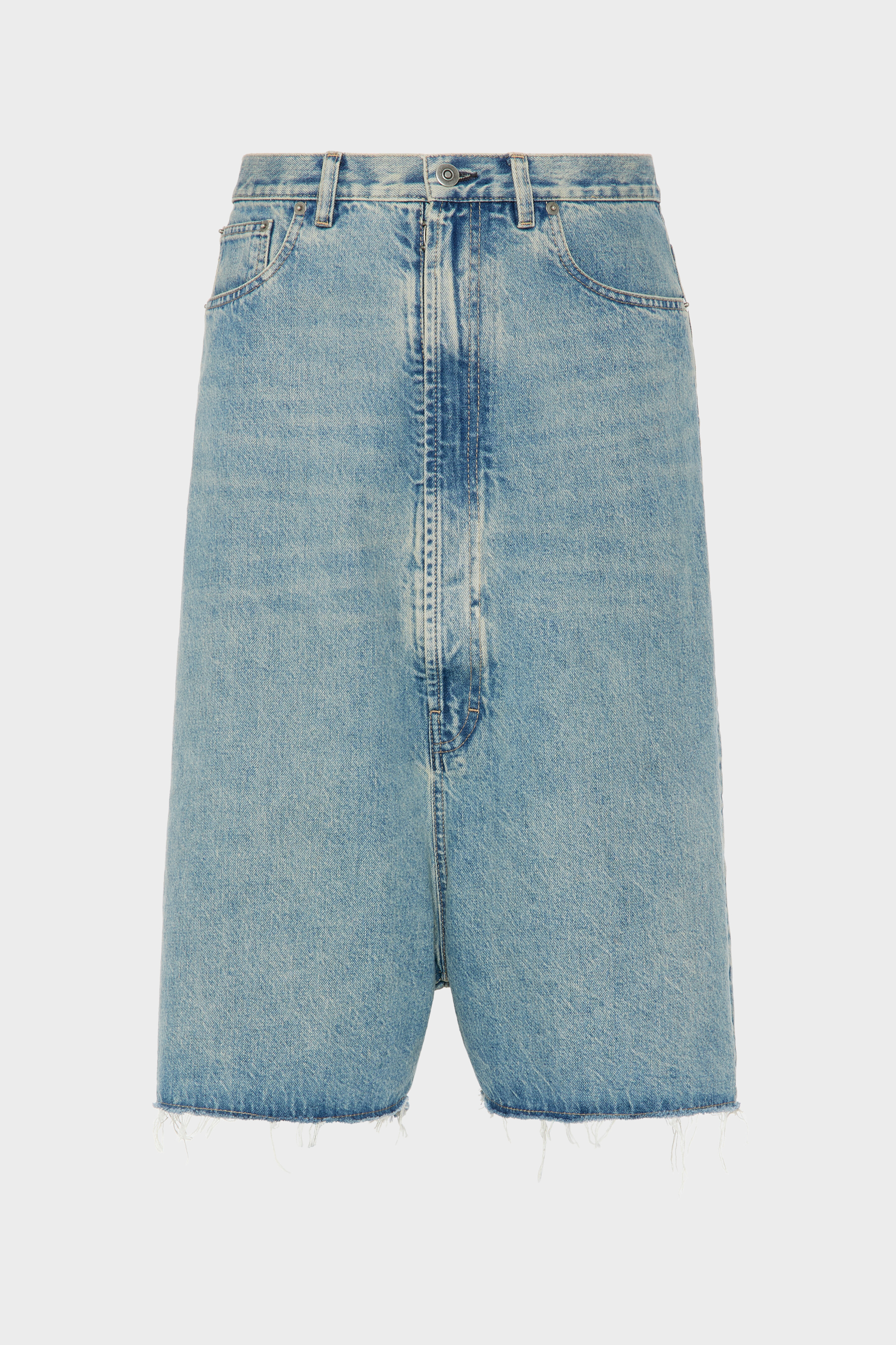 Bermuda en denim Dropped-Rise