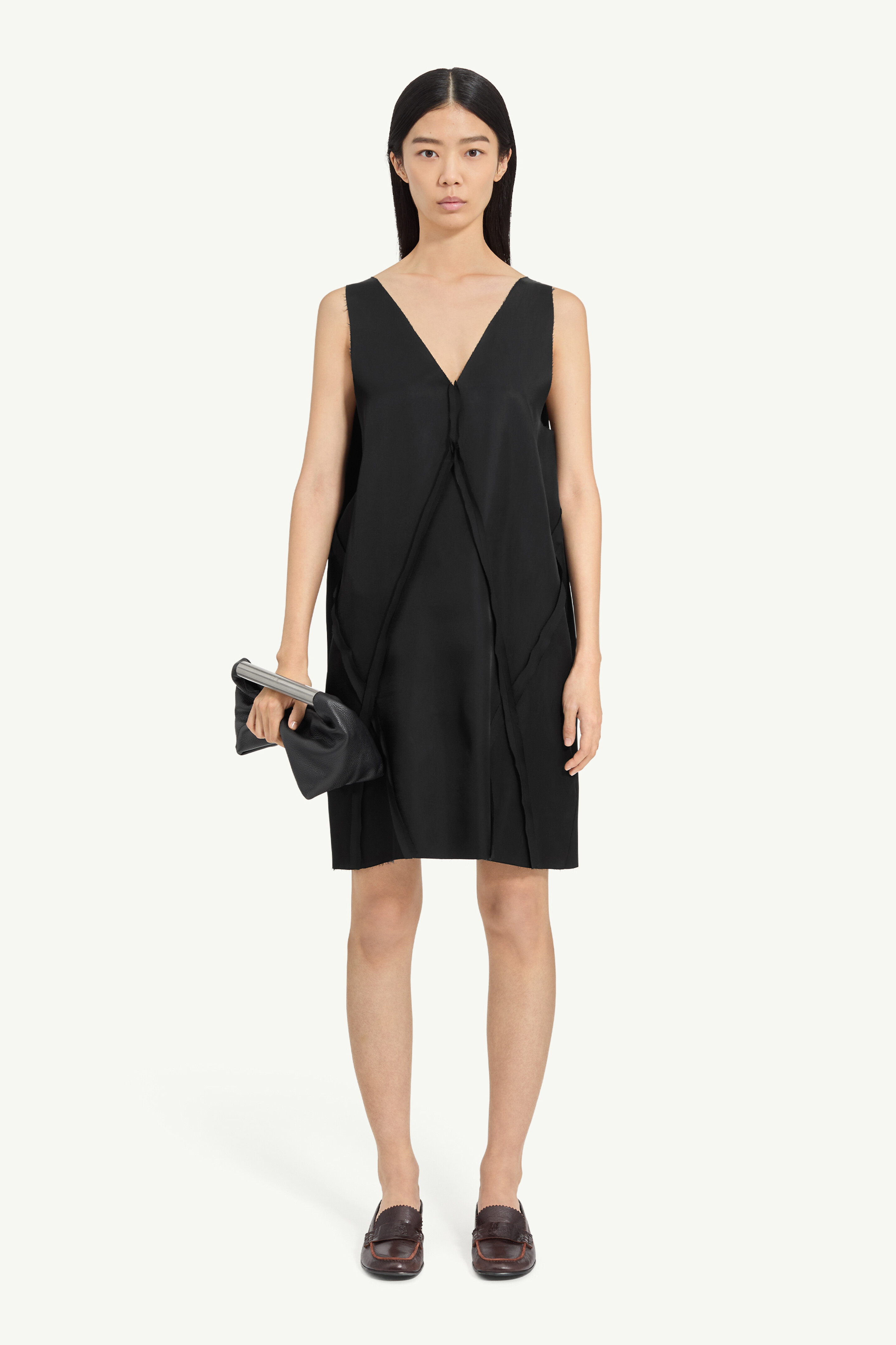 V-Neck Midi Dress