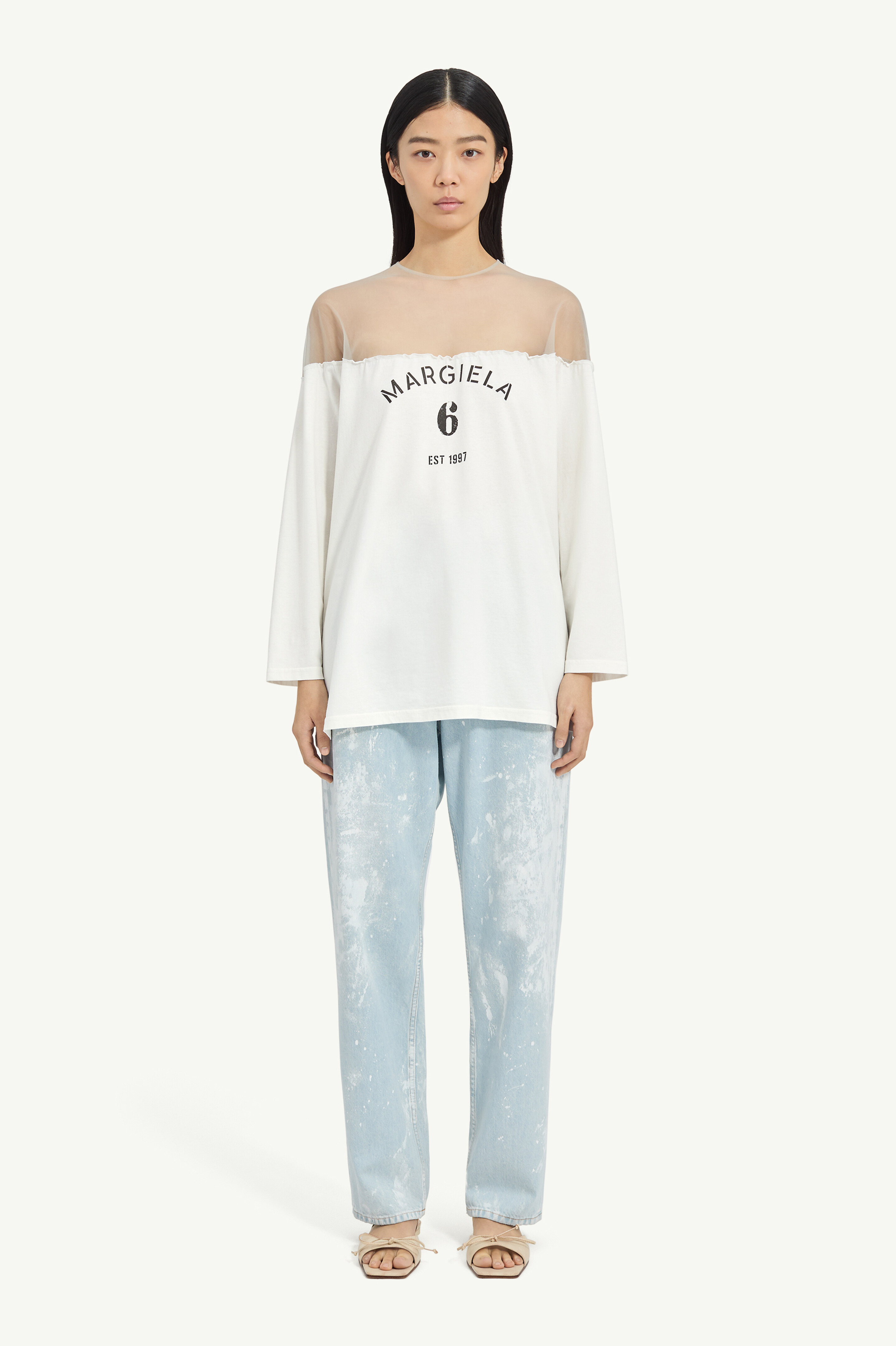 Top de punto con estampado MM6