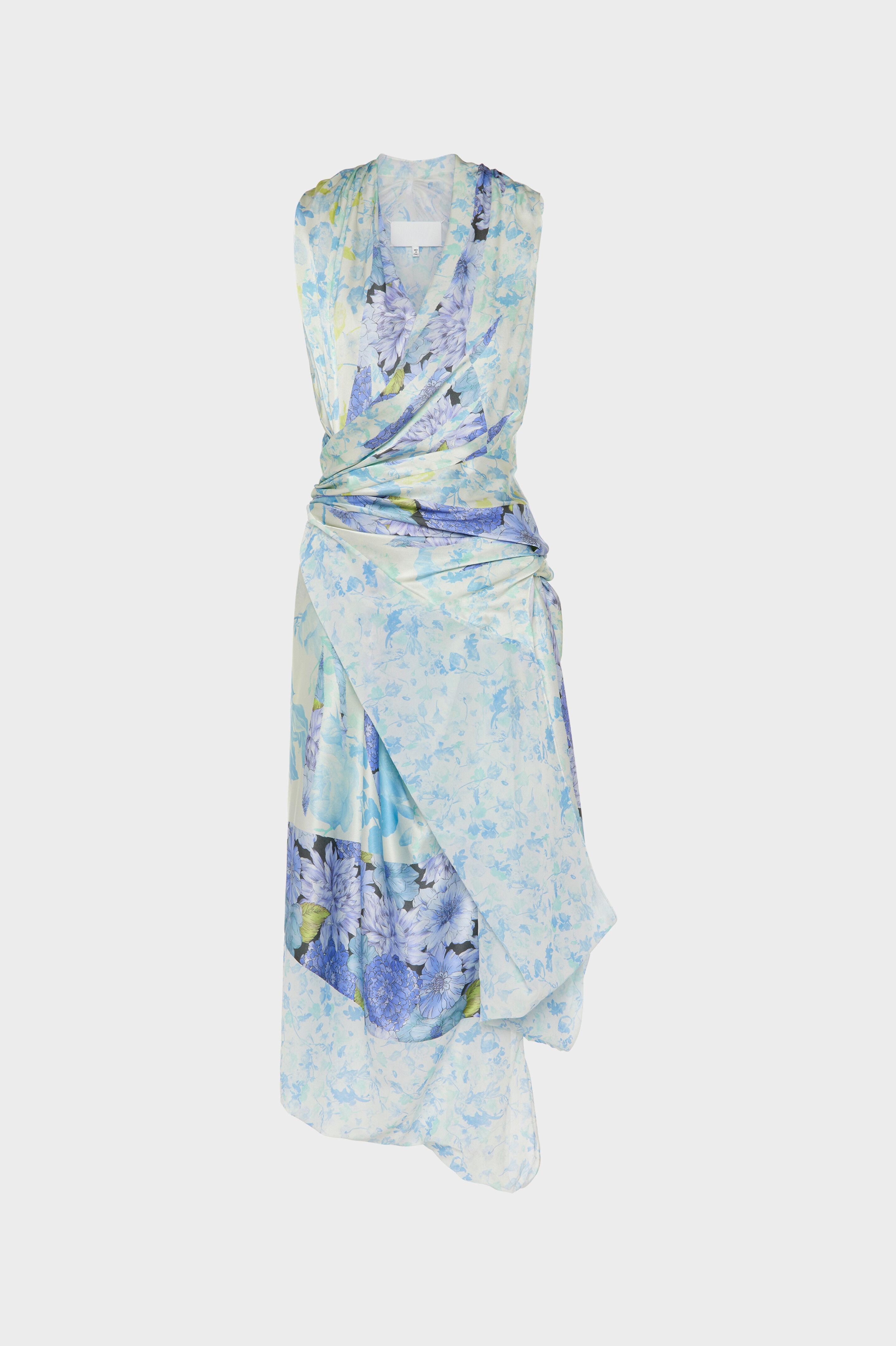 Floral Drape Wrap Dress