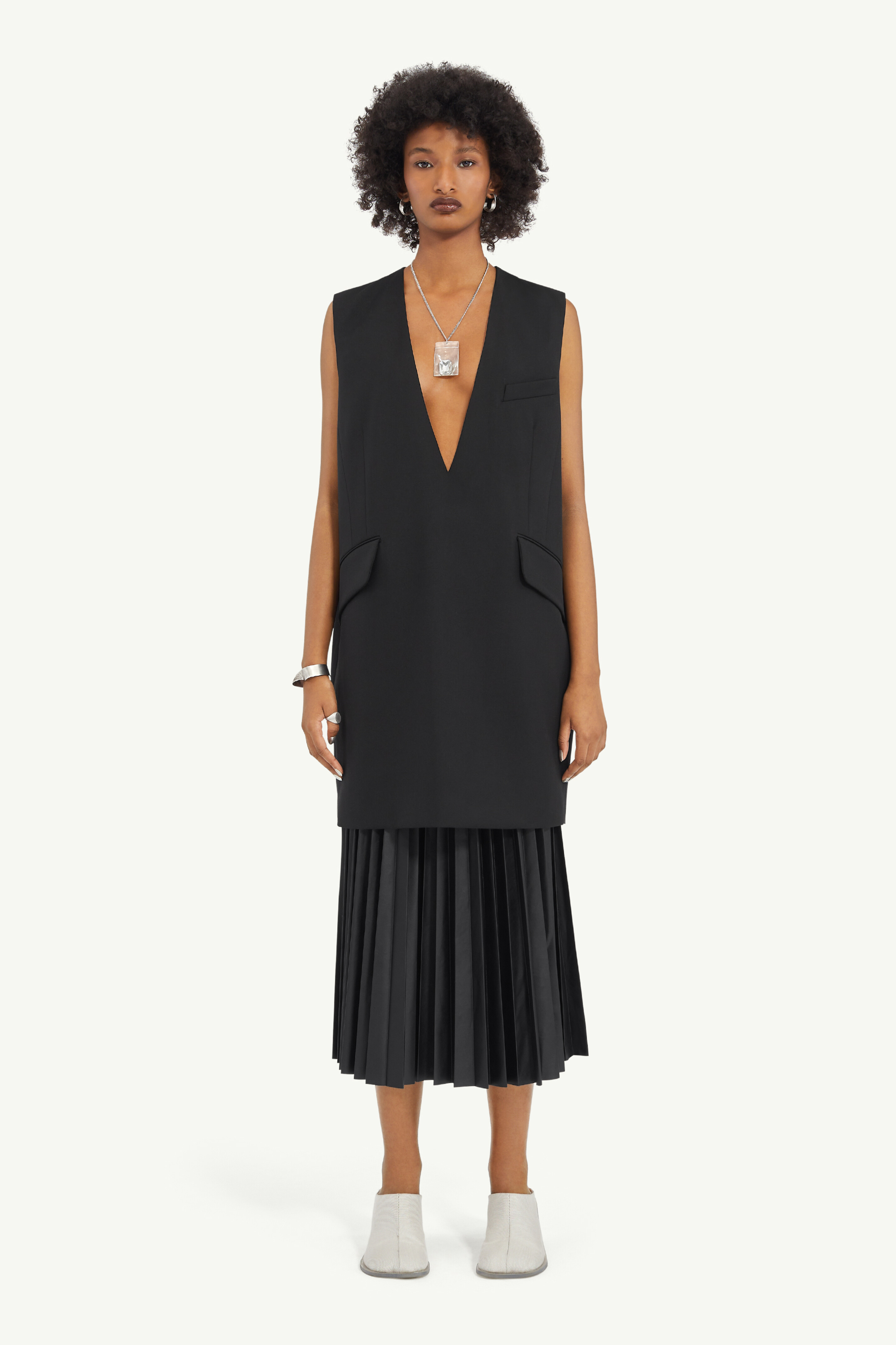 Tailoring Wool Mini Dress