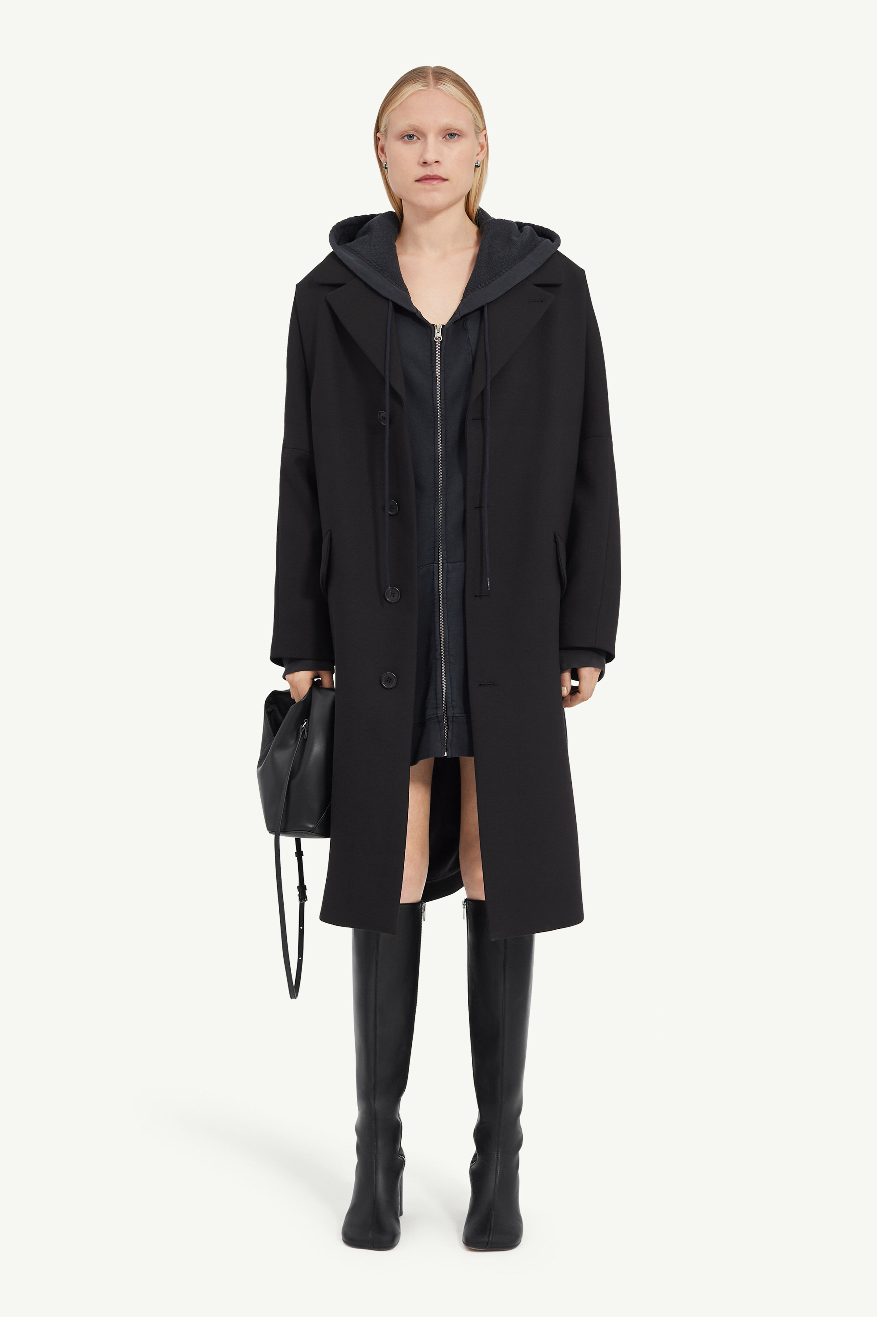 Wool Gabardine Coat