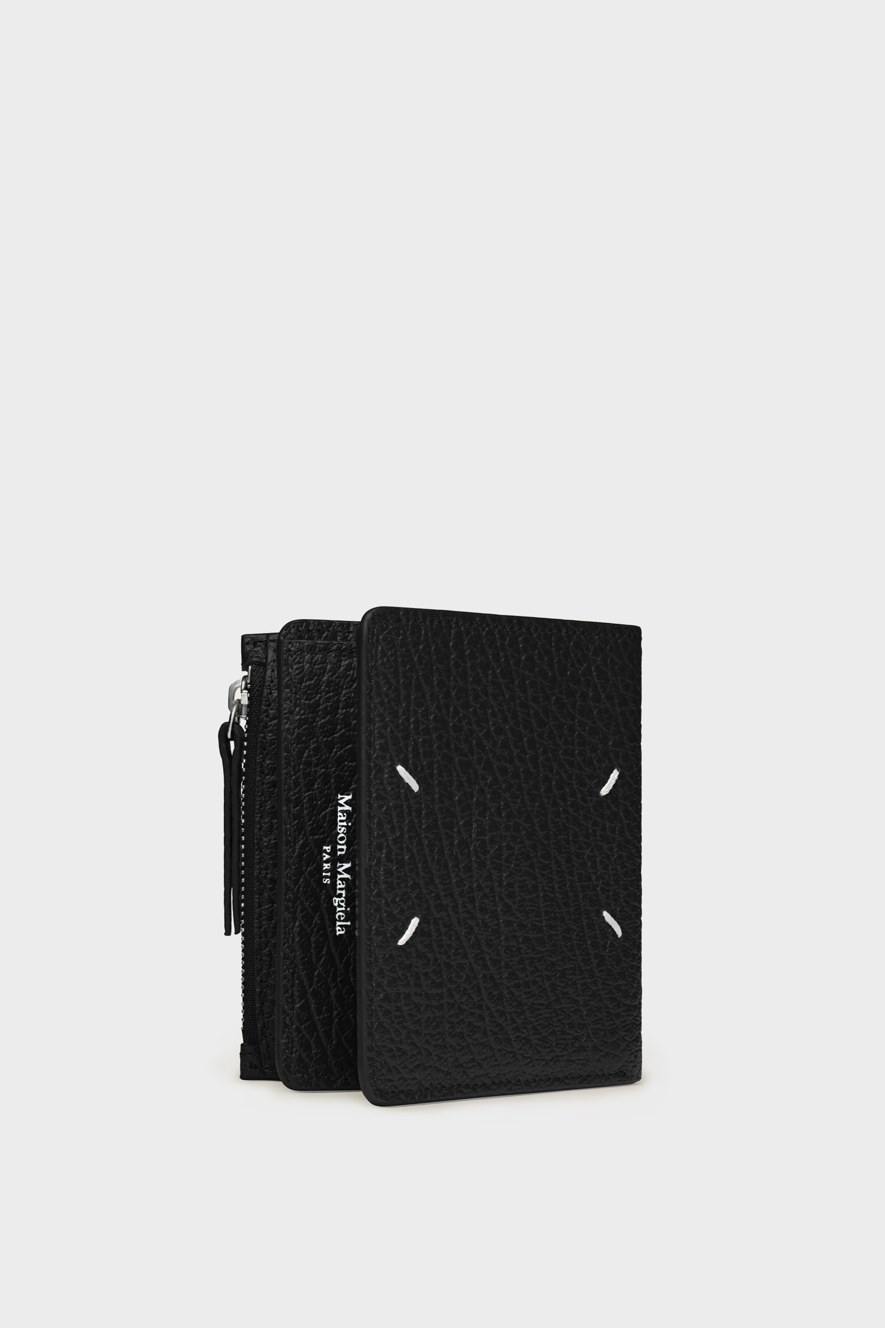 Leather flap wallet