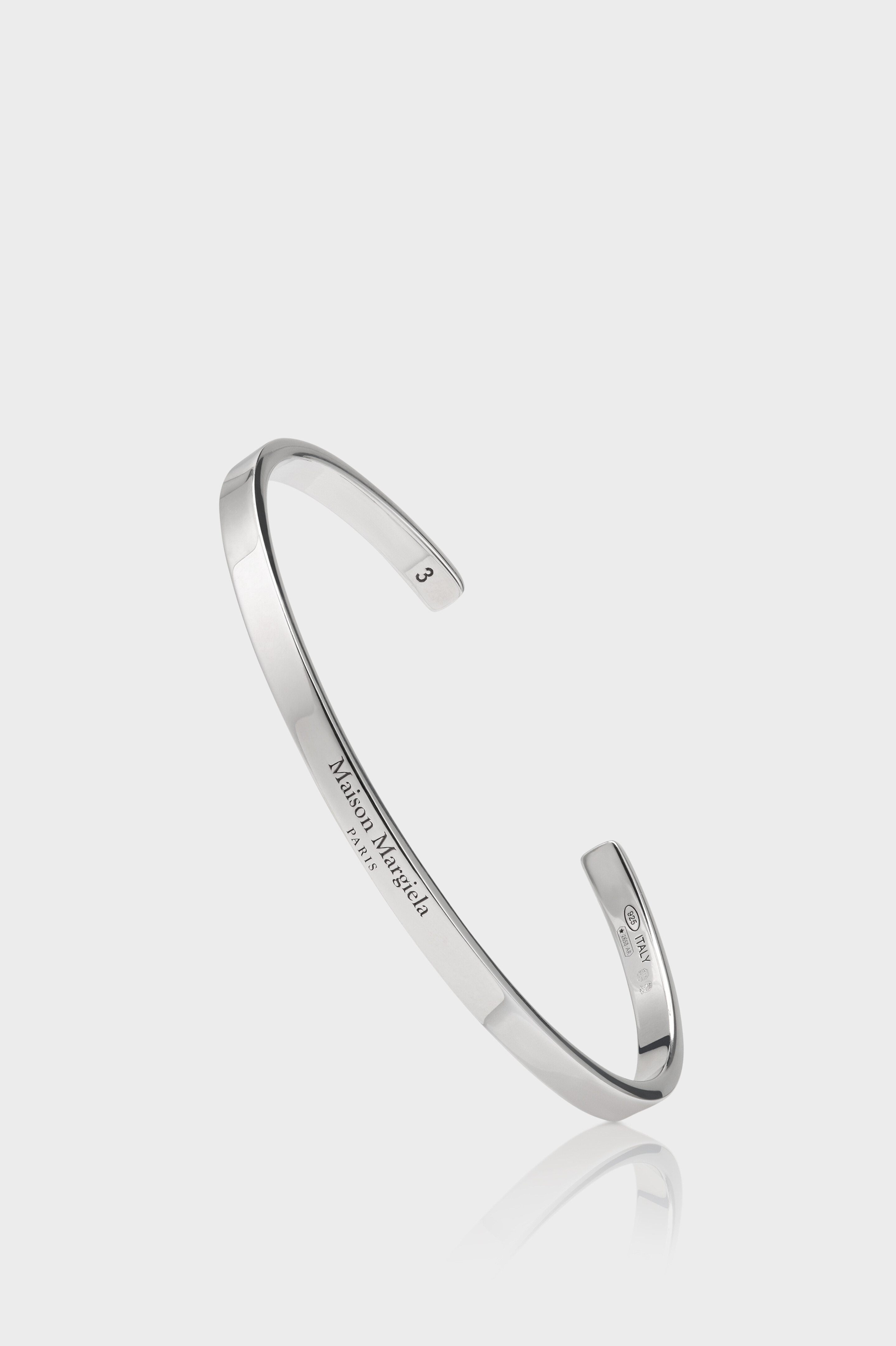 Bracciale rigido sottile con logo