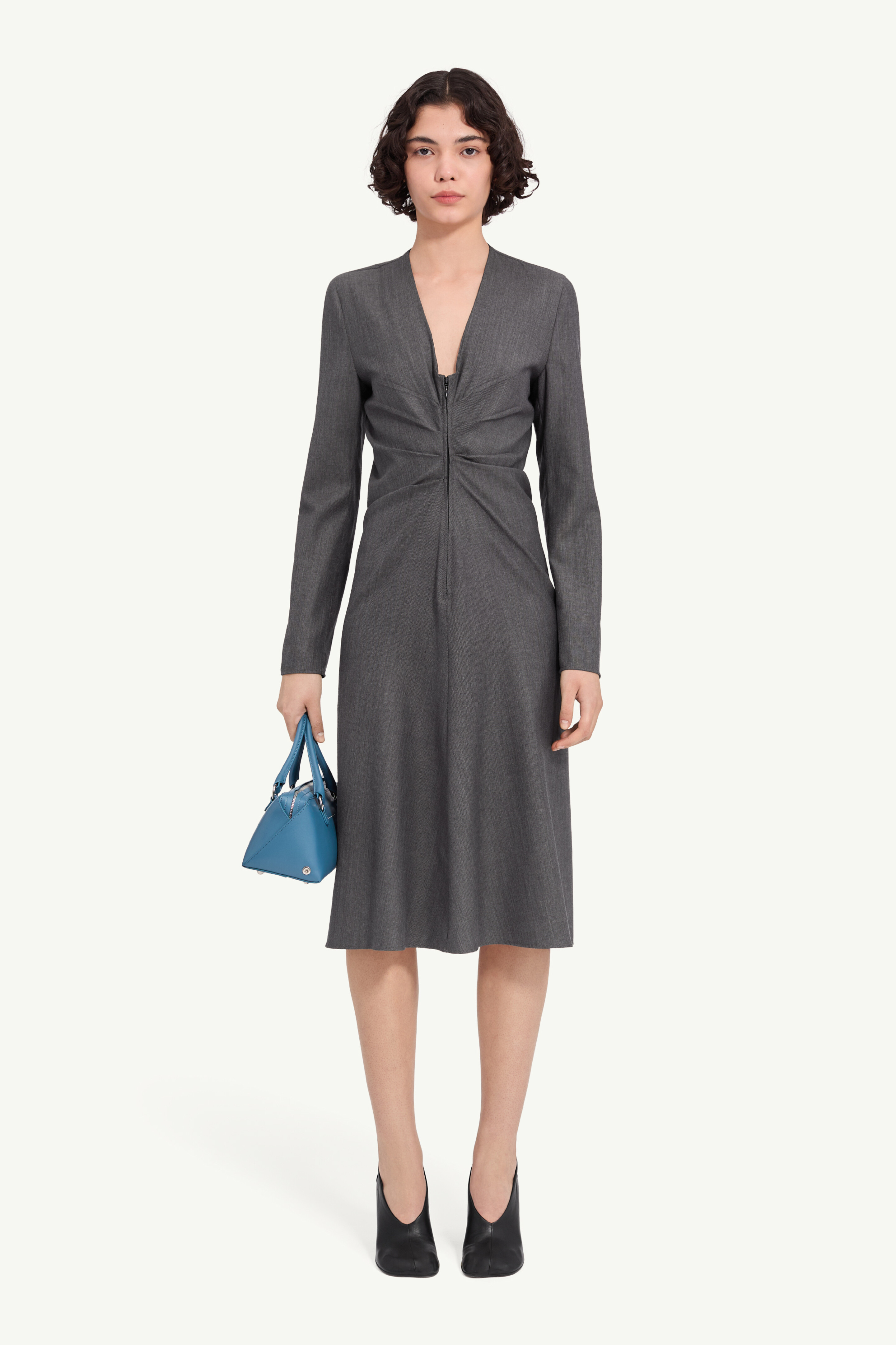 Wool cotton tailoring dress