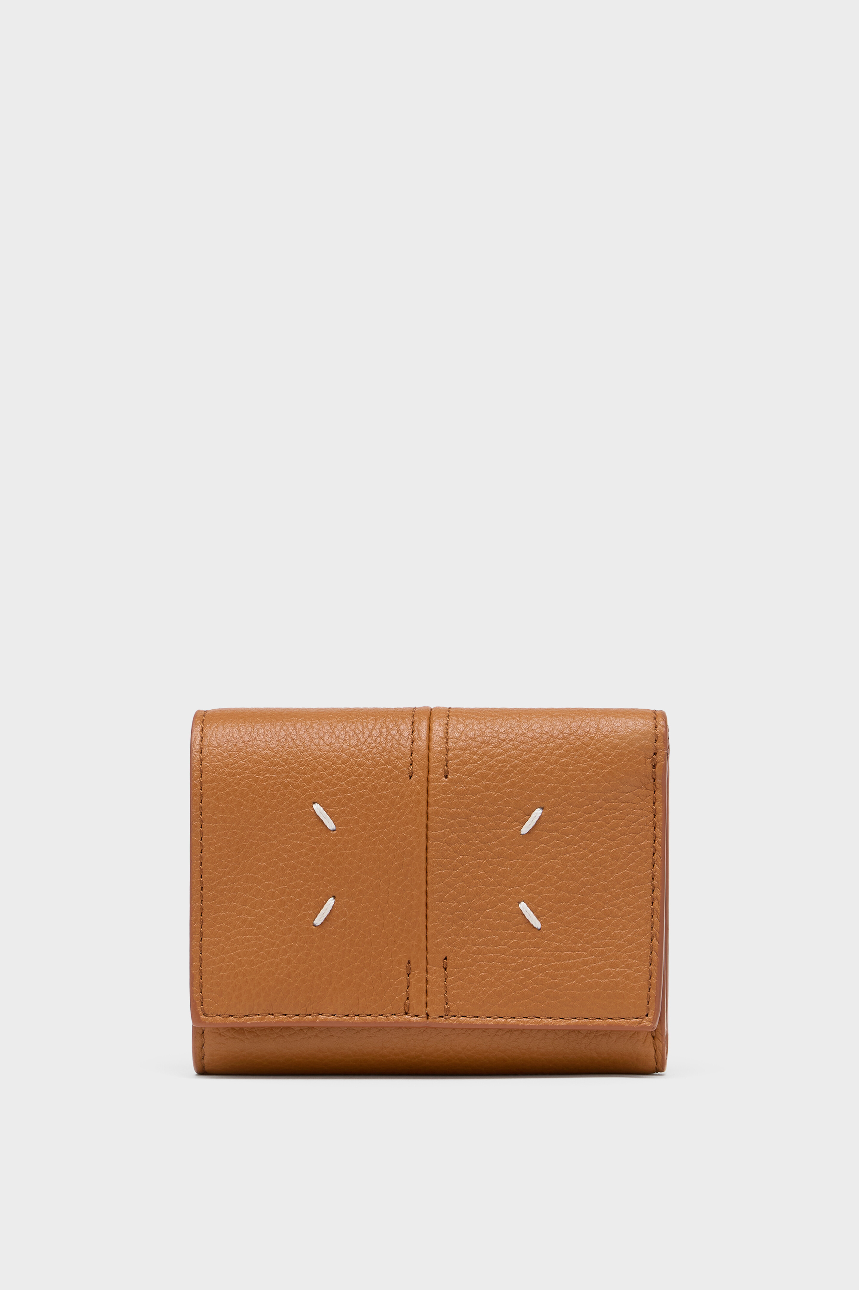 Portefeuille en cuir &agrave; trois volets