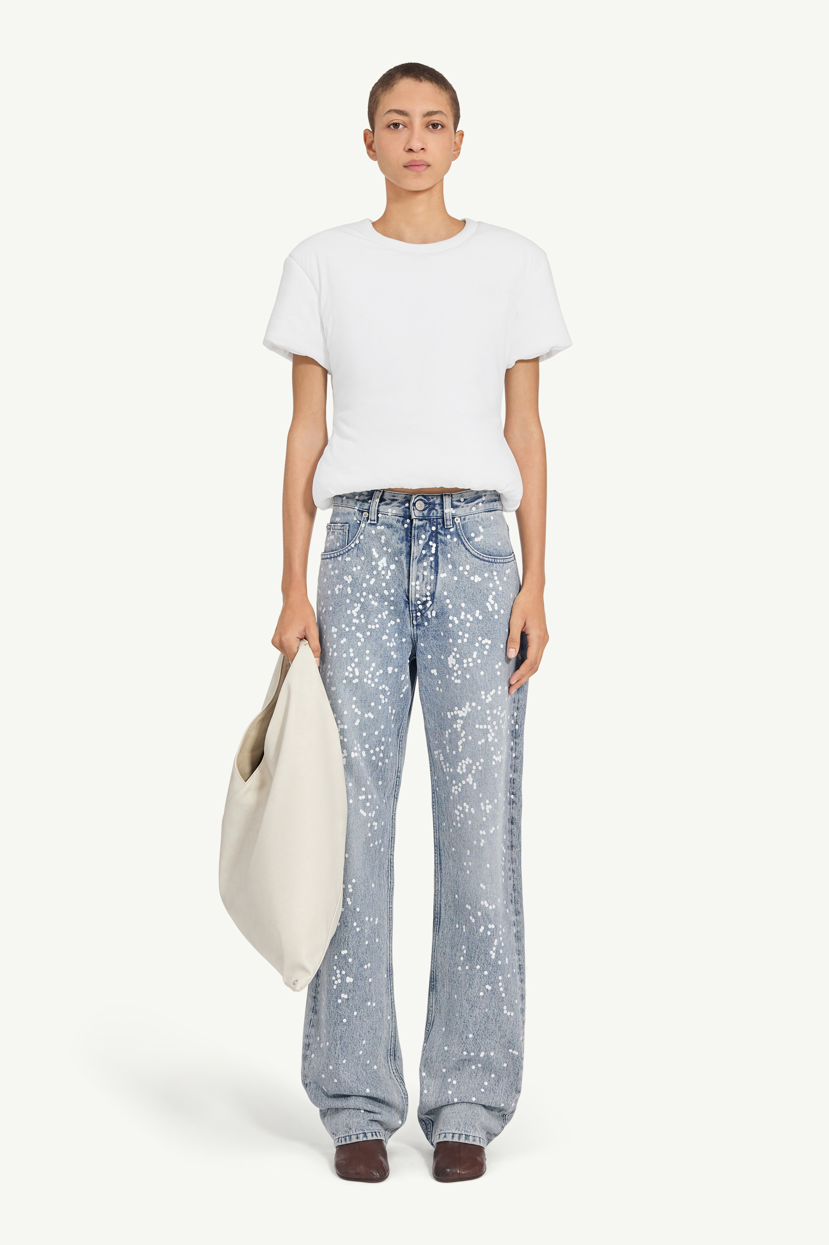 Straight-leg jeans