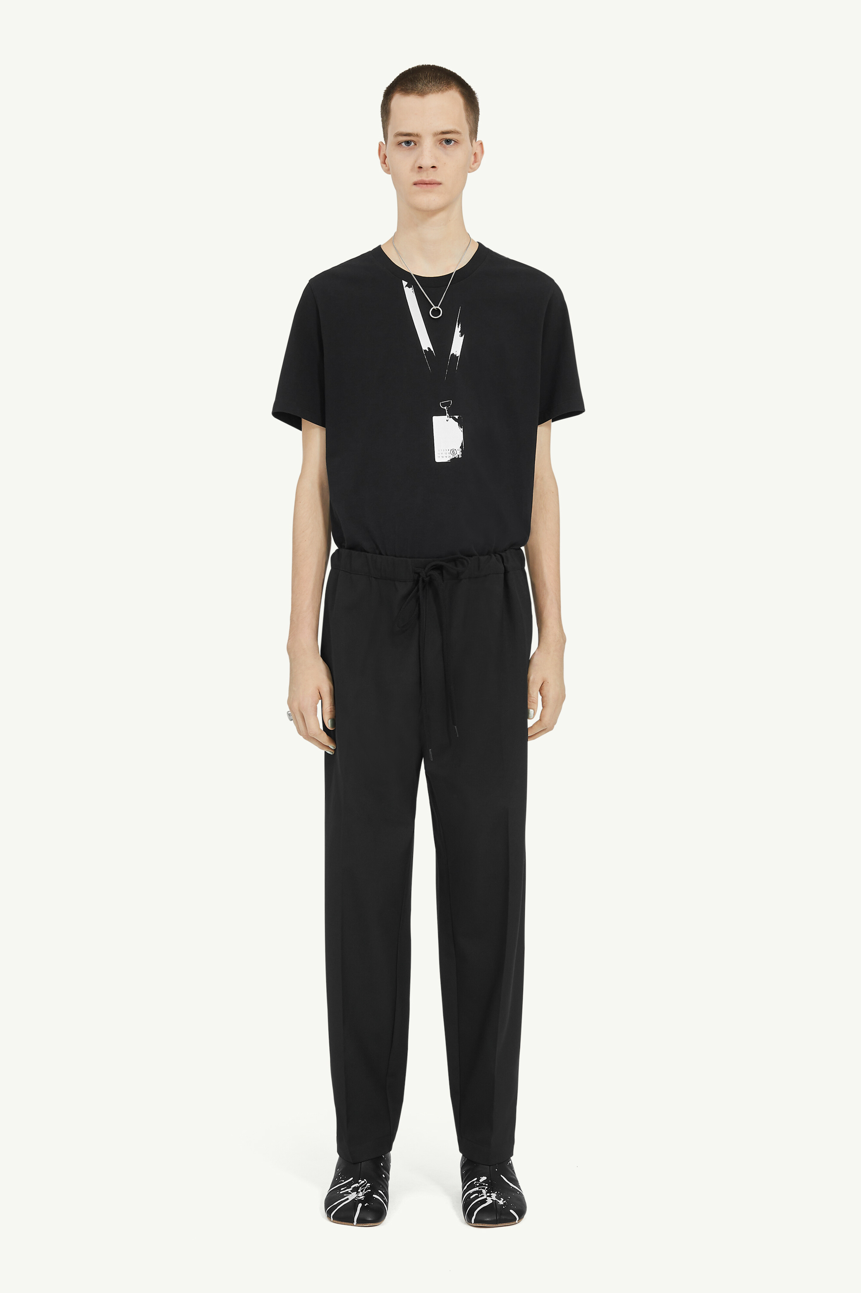 Tapered Leg Tailoring Wool Trousers