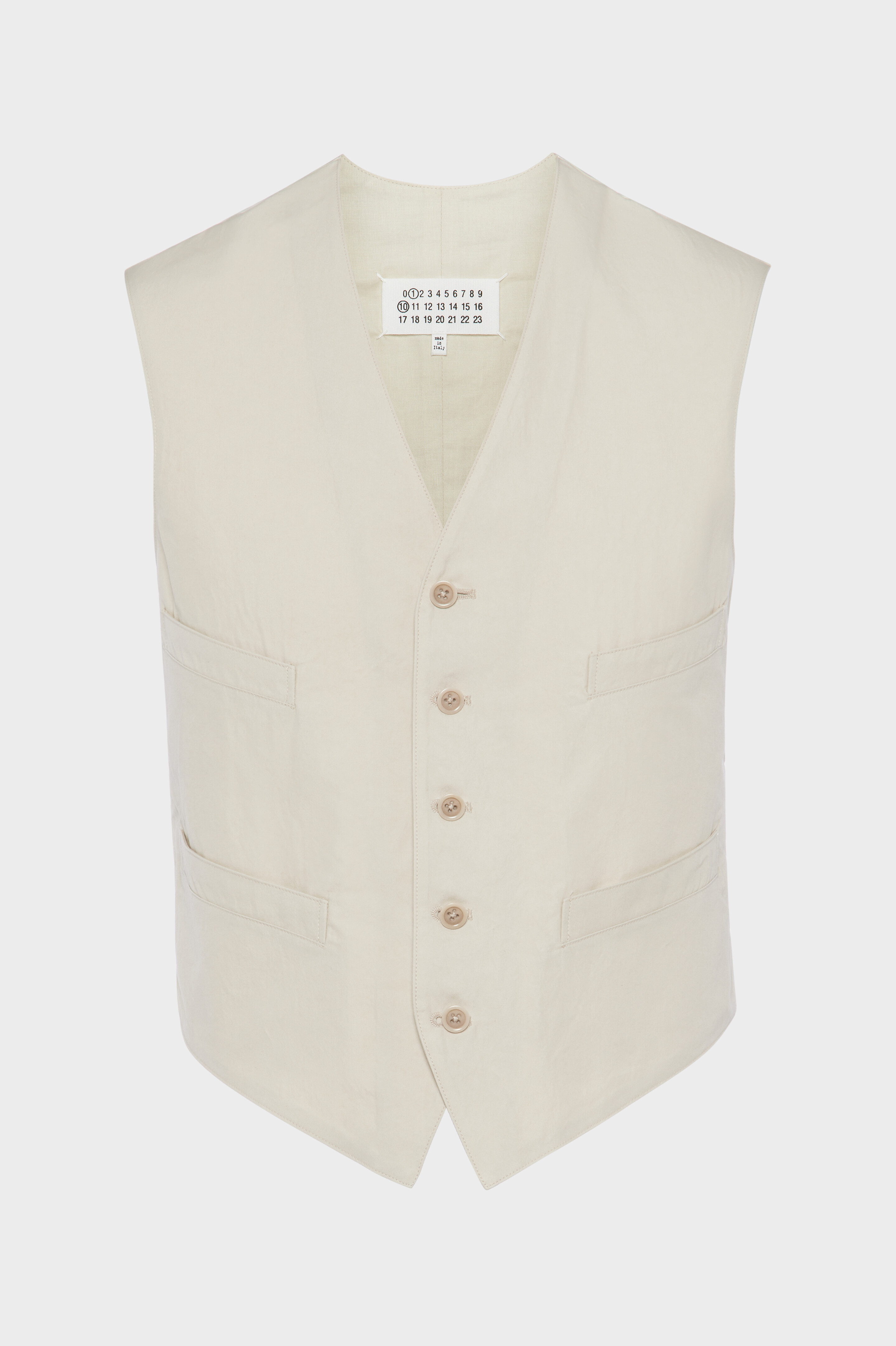 Gilet en coton et soie