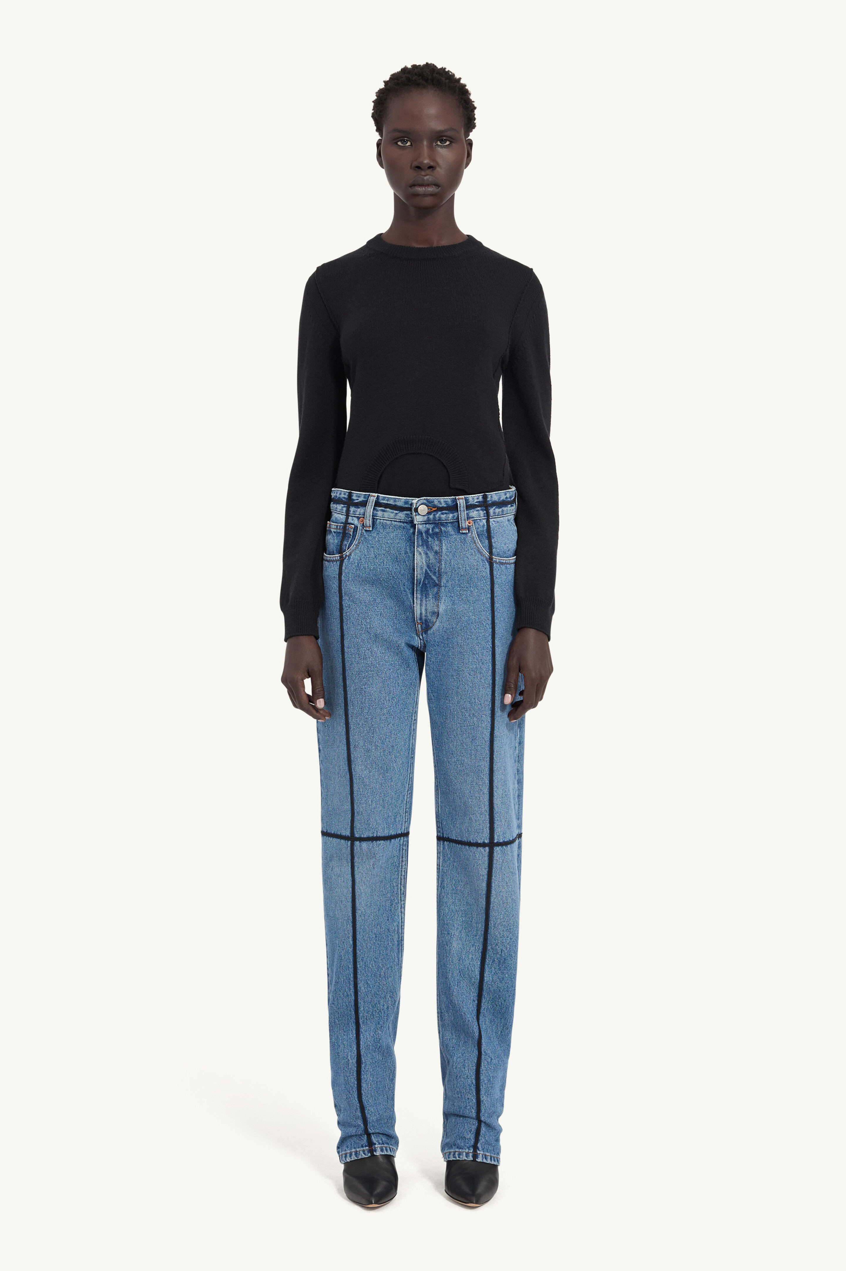 Straight-leg jeans