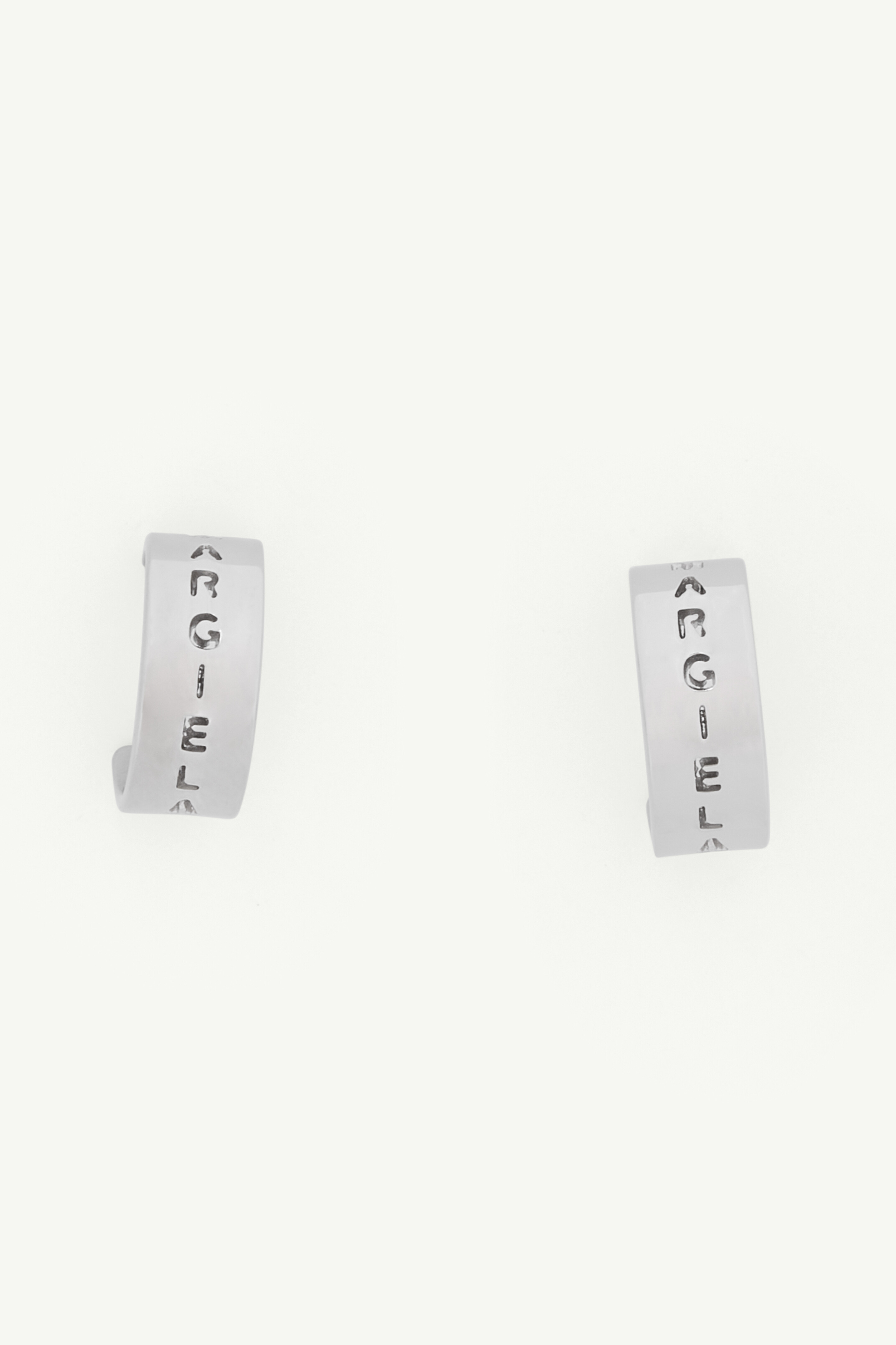 Logo cut-out earrings