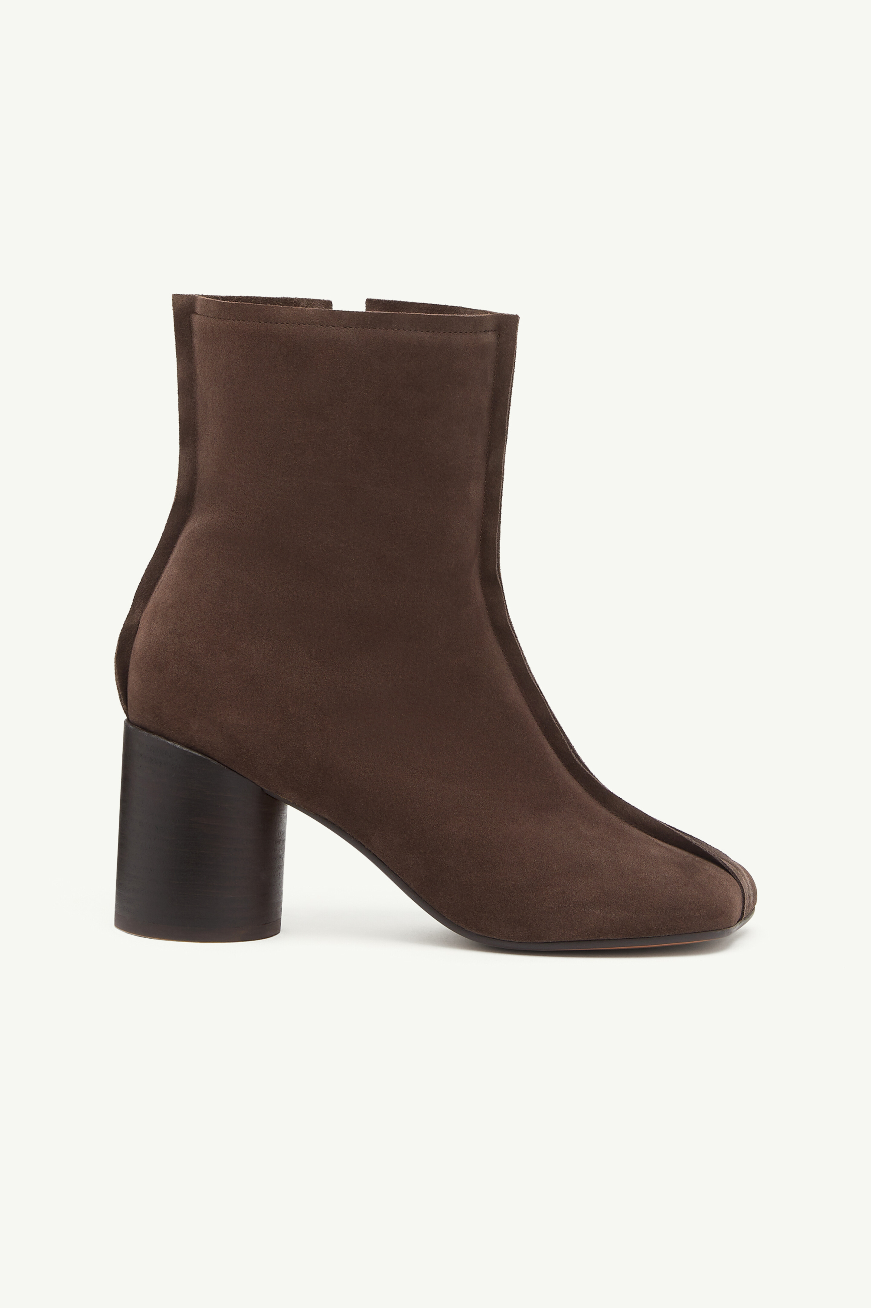 Suede Anatomic stitch toe ankle boots