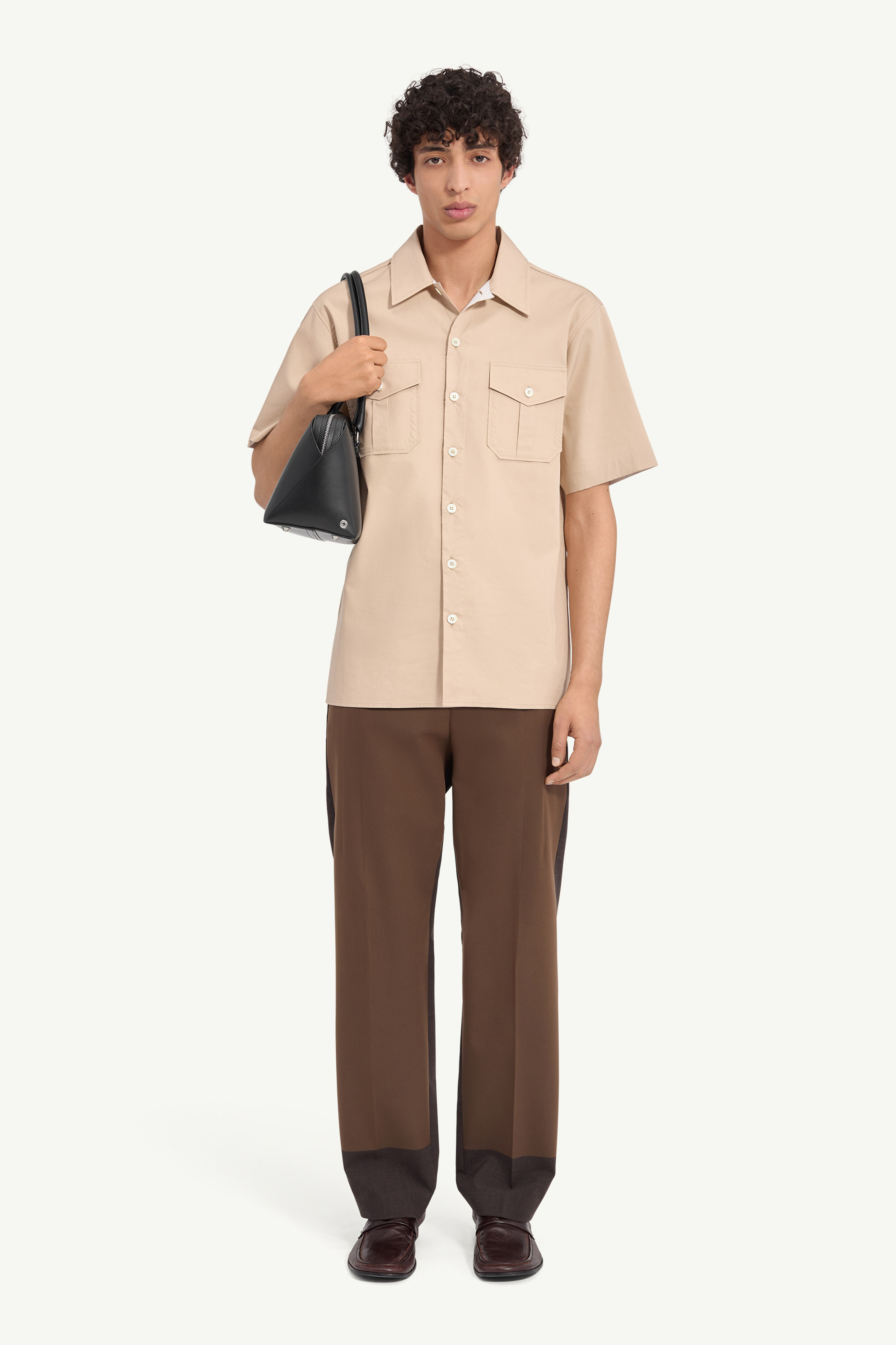 Fused Poplin Short-Sleeve Shirt