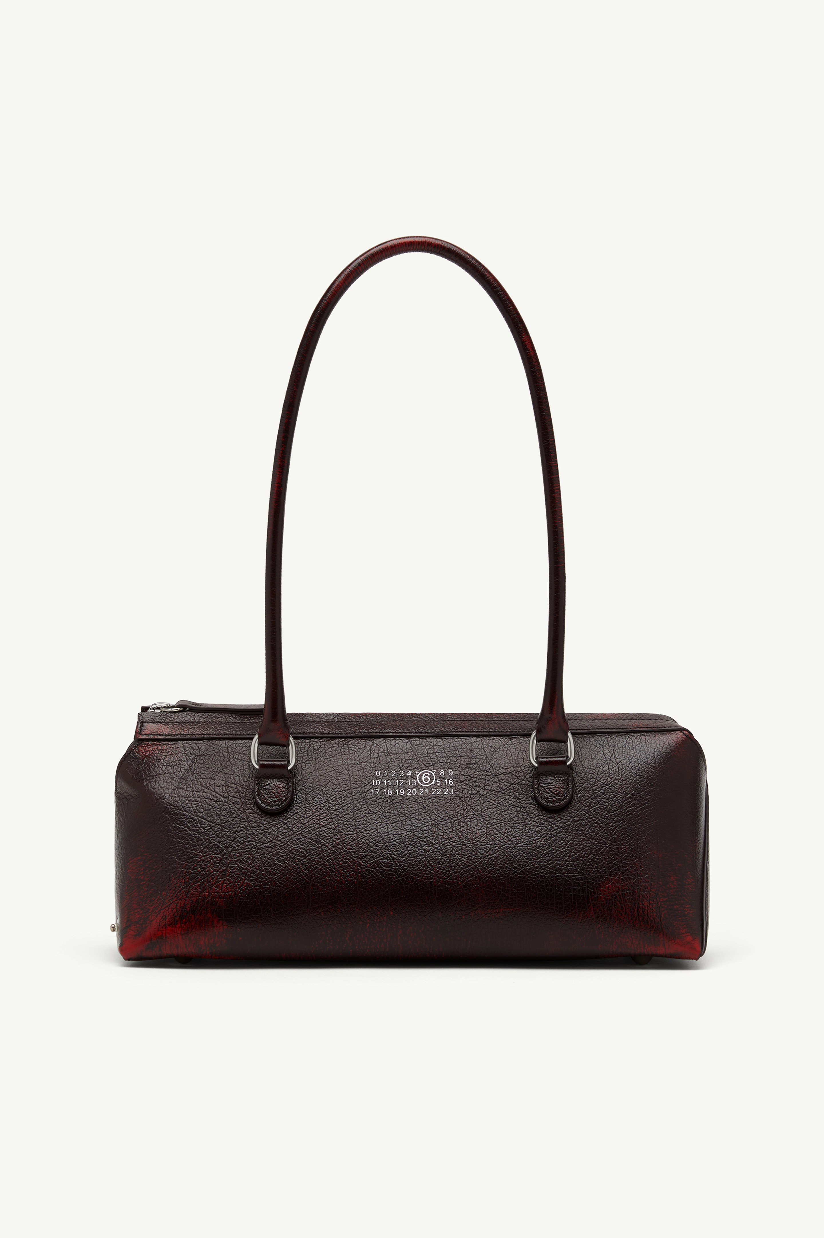 Bauletto Shoulder Bag Medium crackled leather