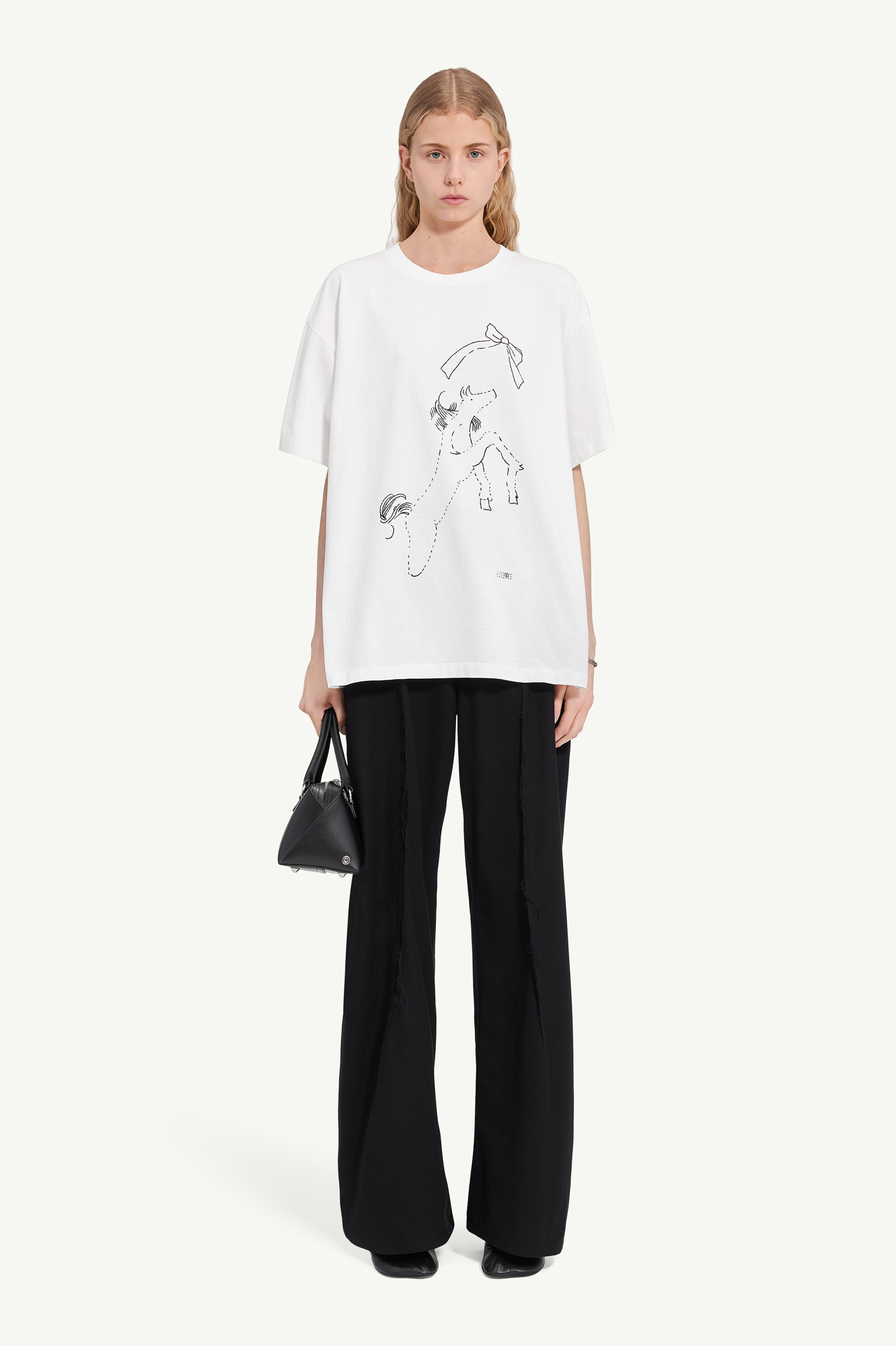 Horse print cotton T-shirt