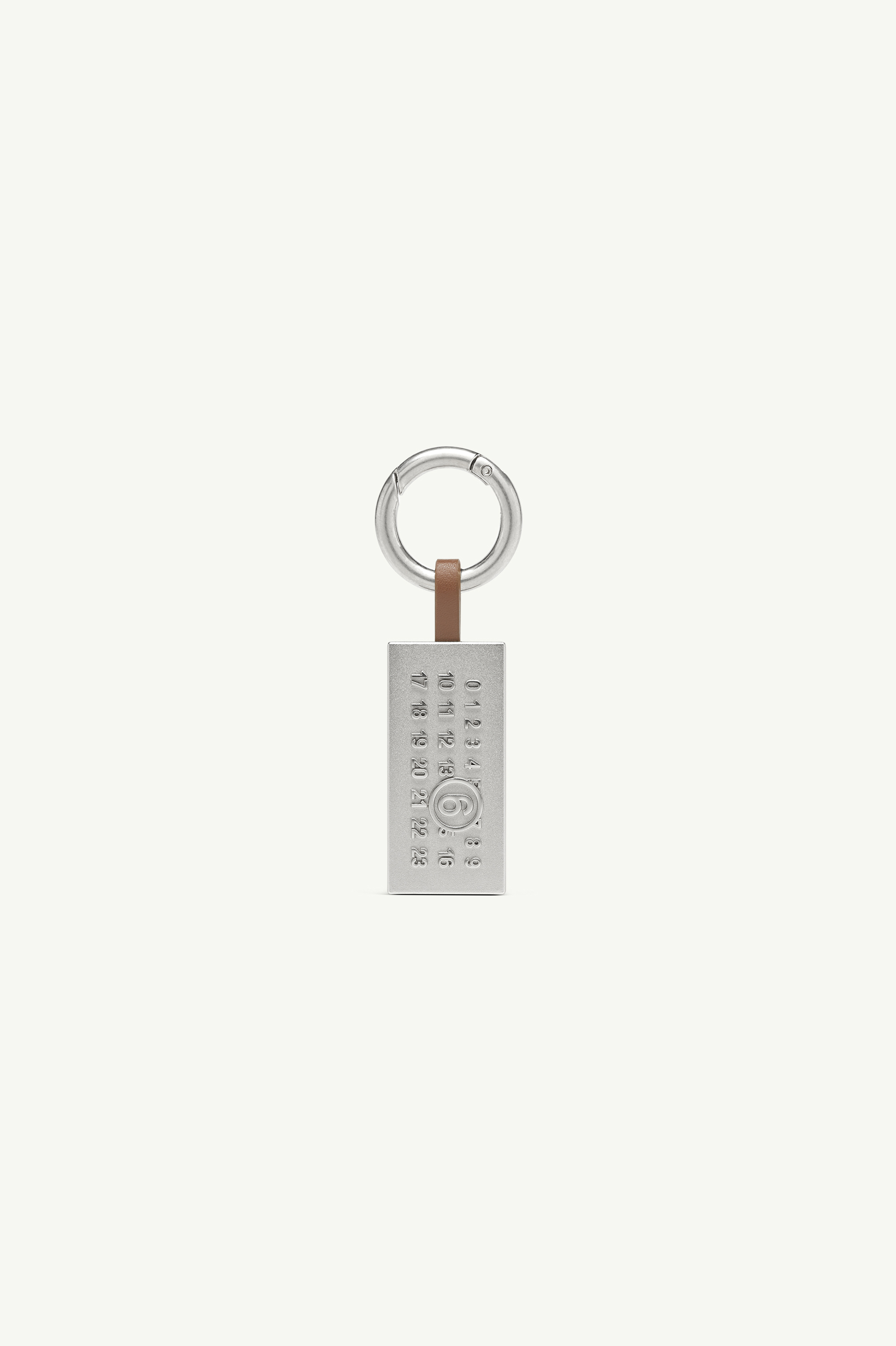 Numeric Plaque Bag Charm