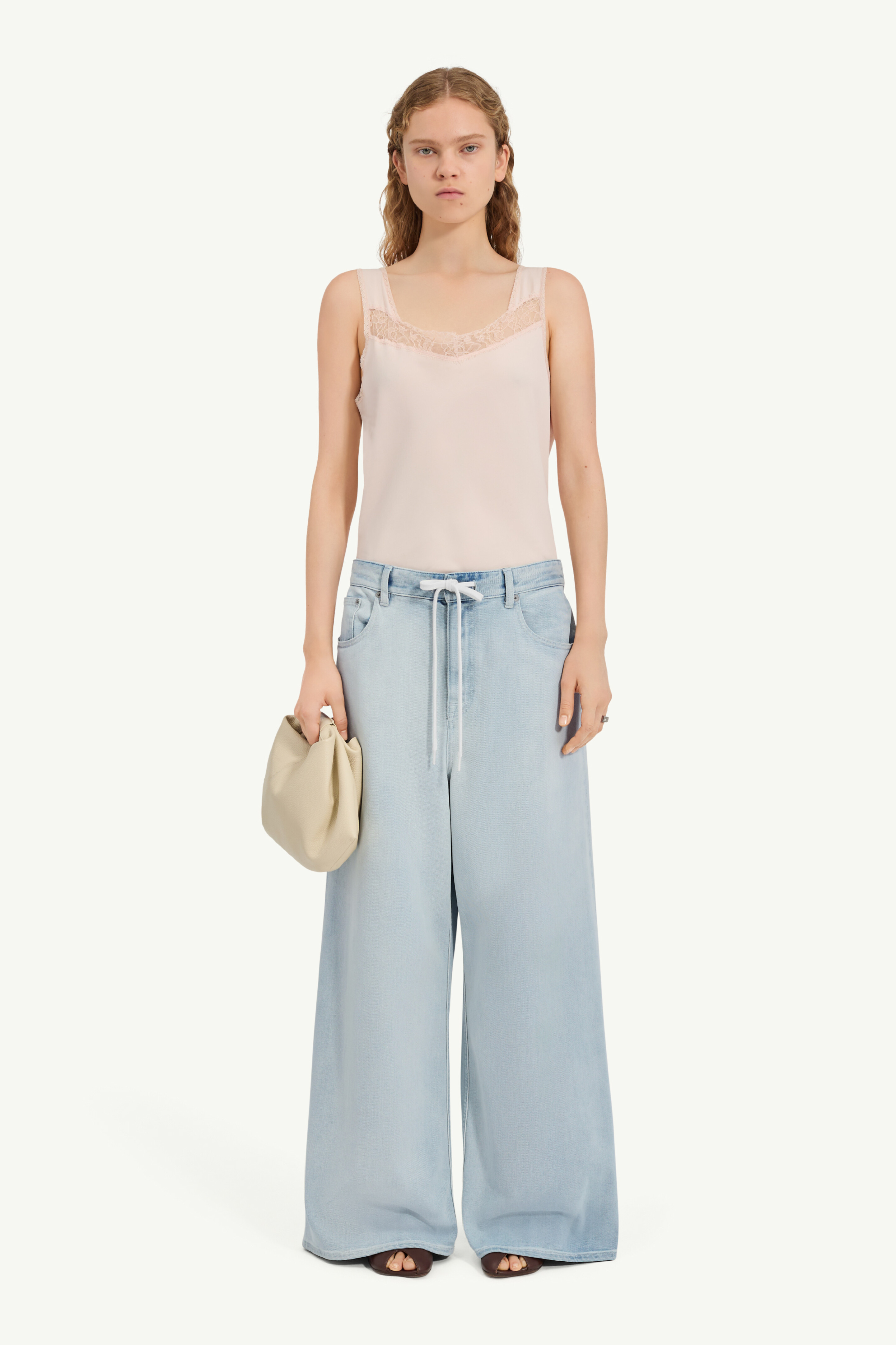 Jeans gamba larga