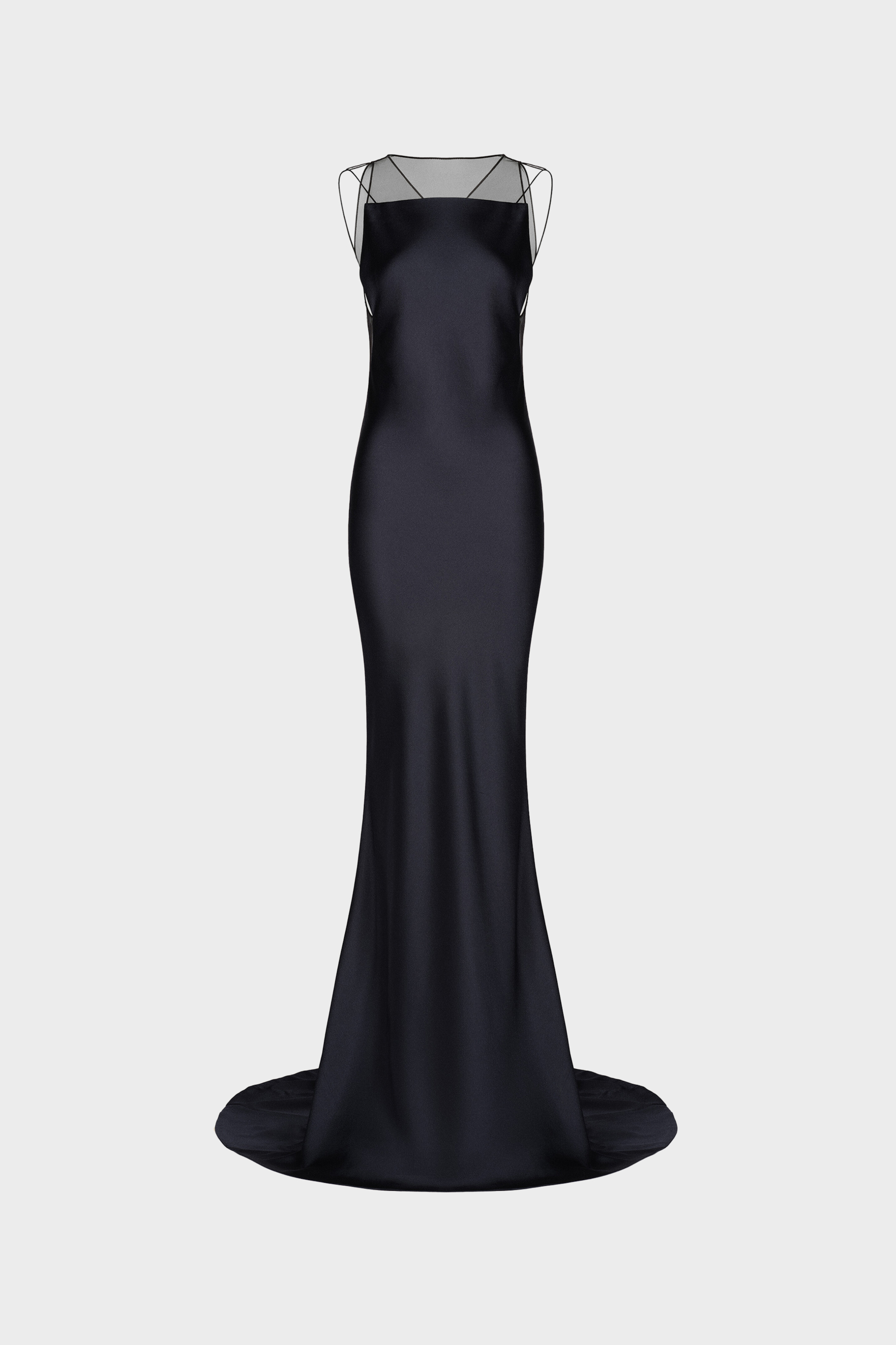 Hammered Satin Gown