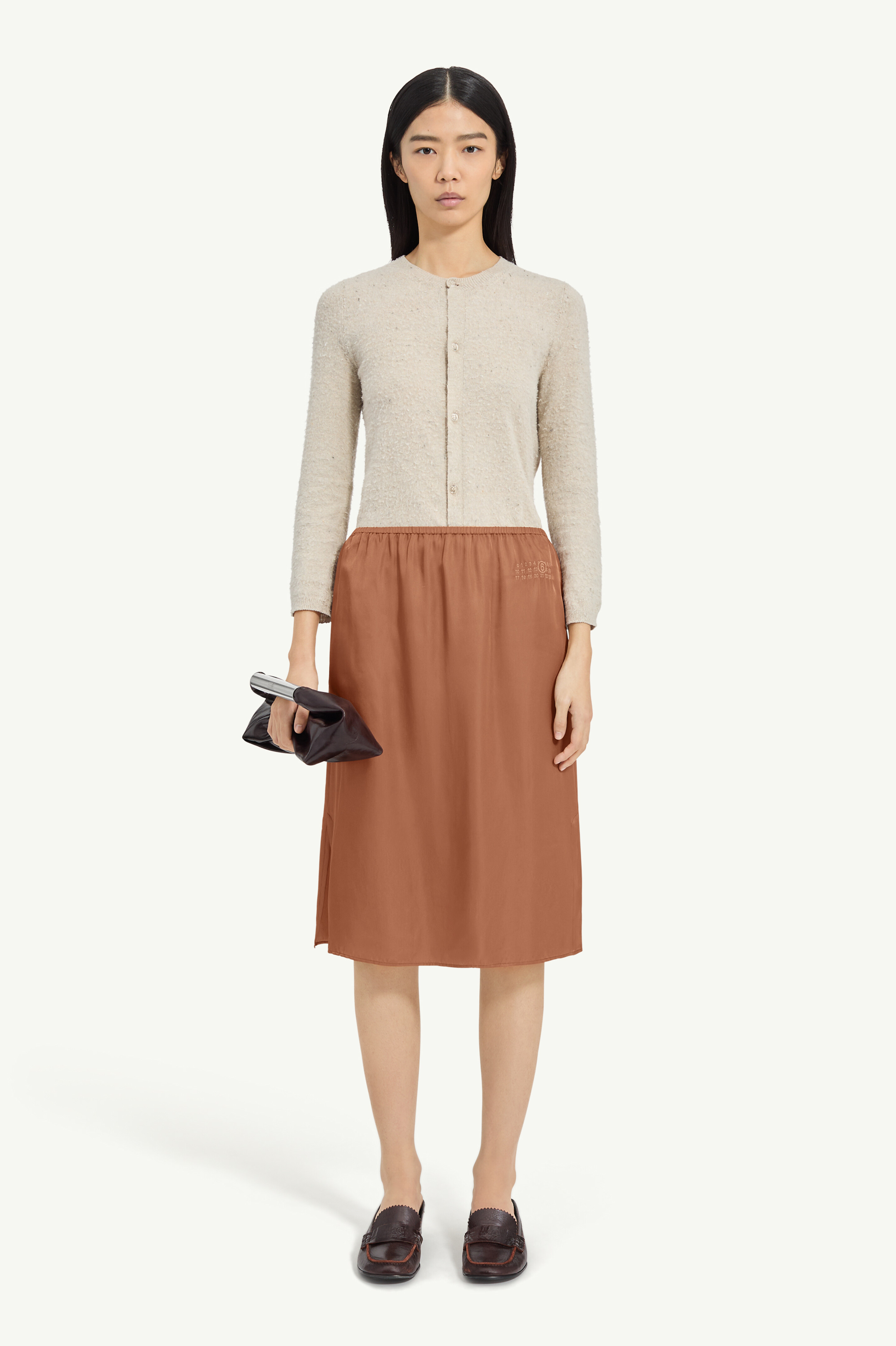 Satin Midi Skirt