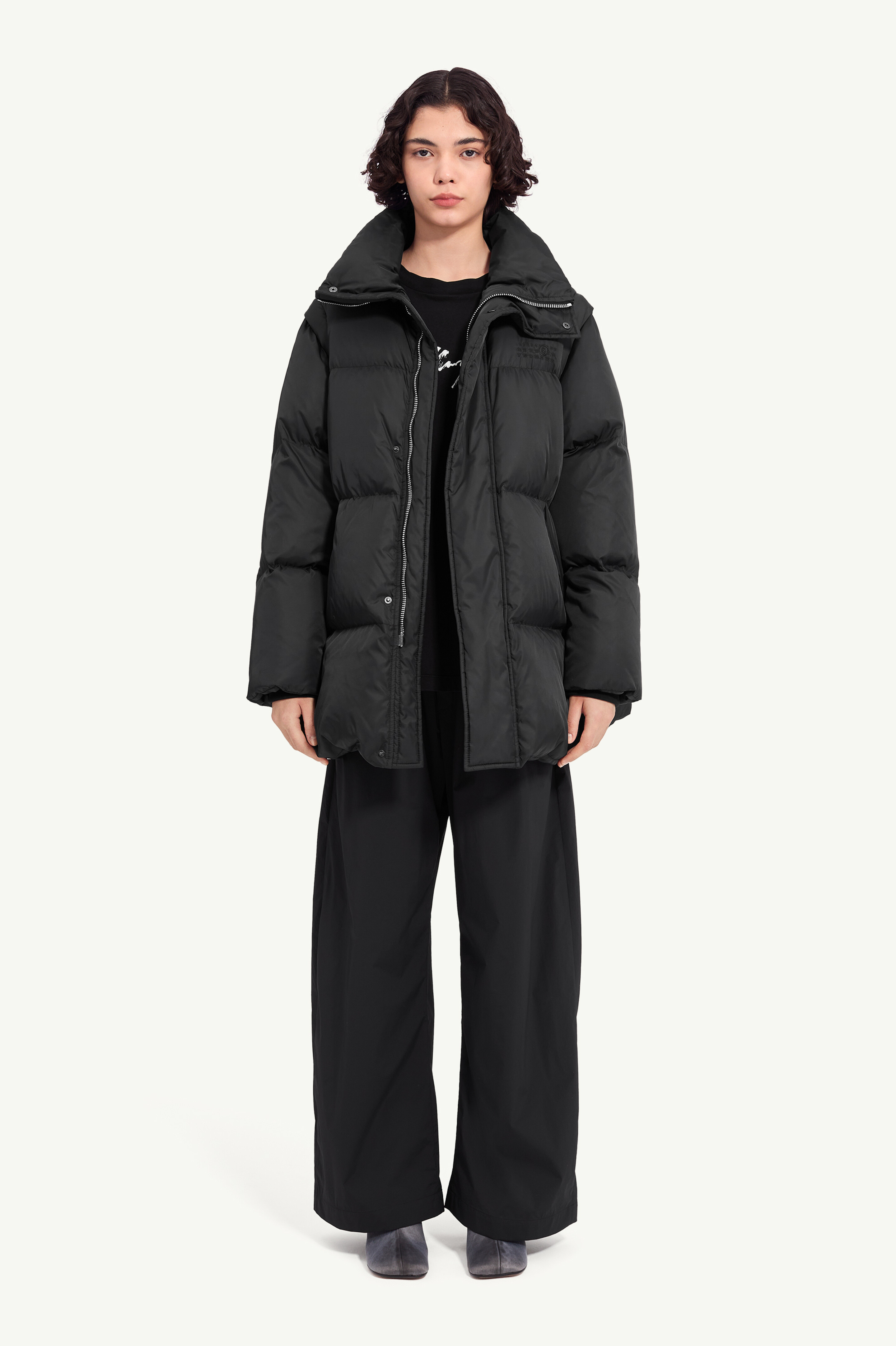 Nylon puffer jacket