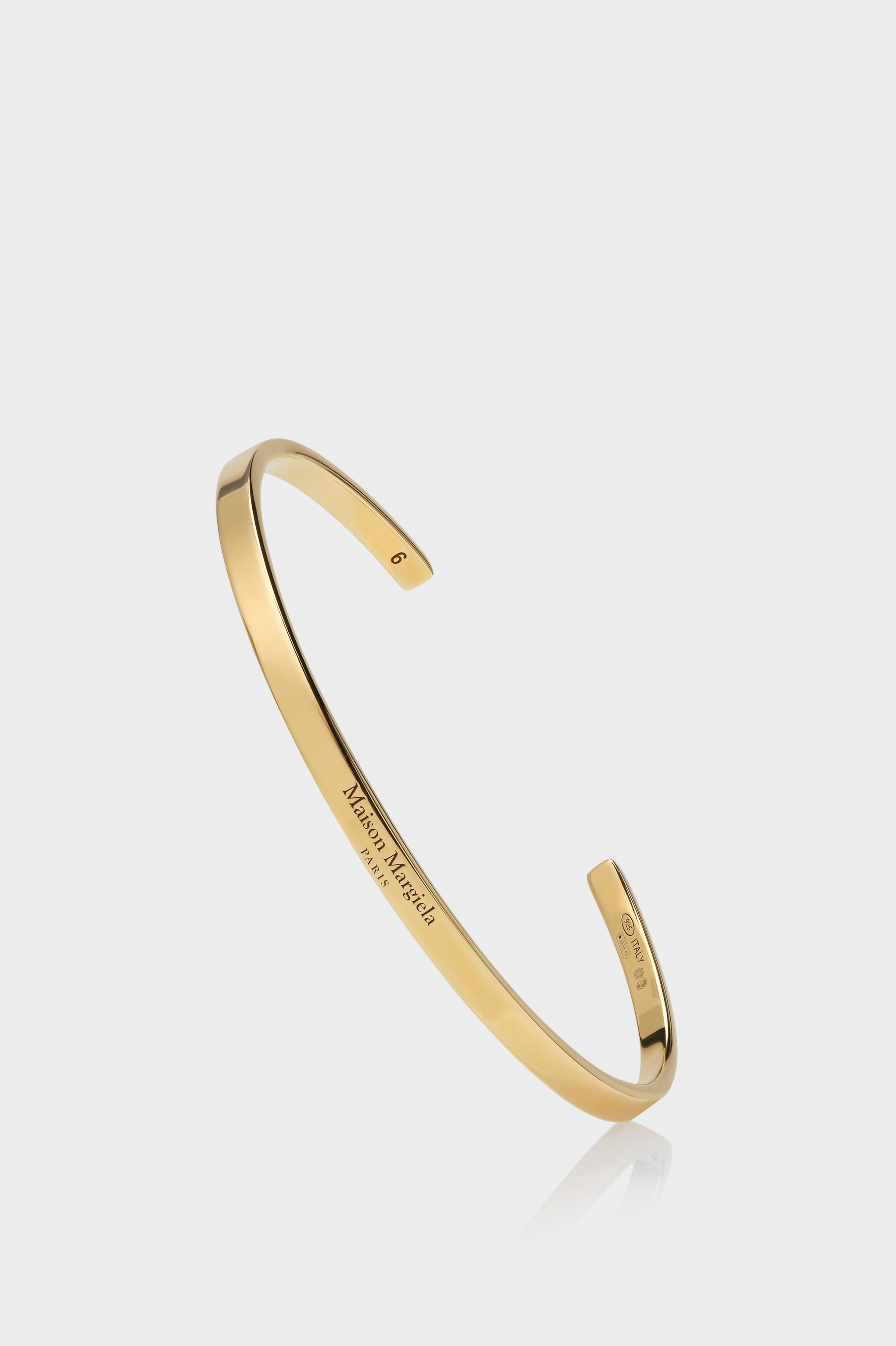 Bracciale rigido sottile con logo