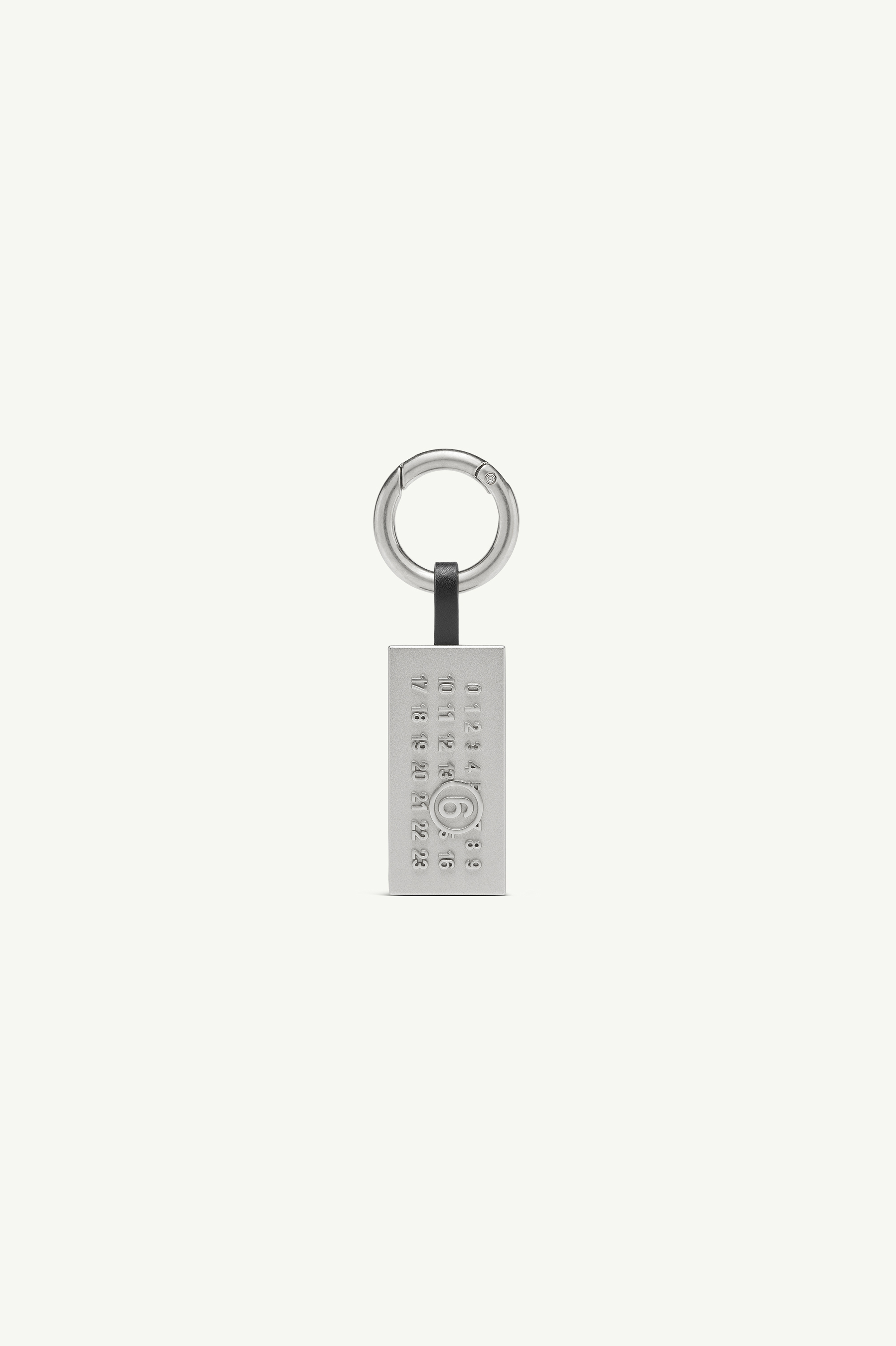 Numeric Plaque Bag Charm