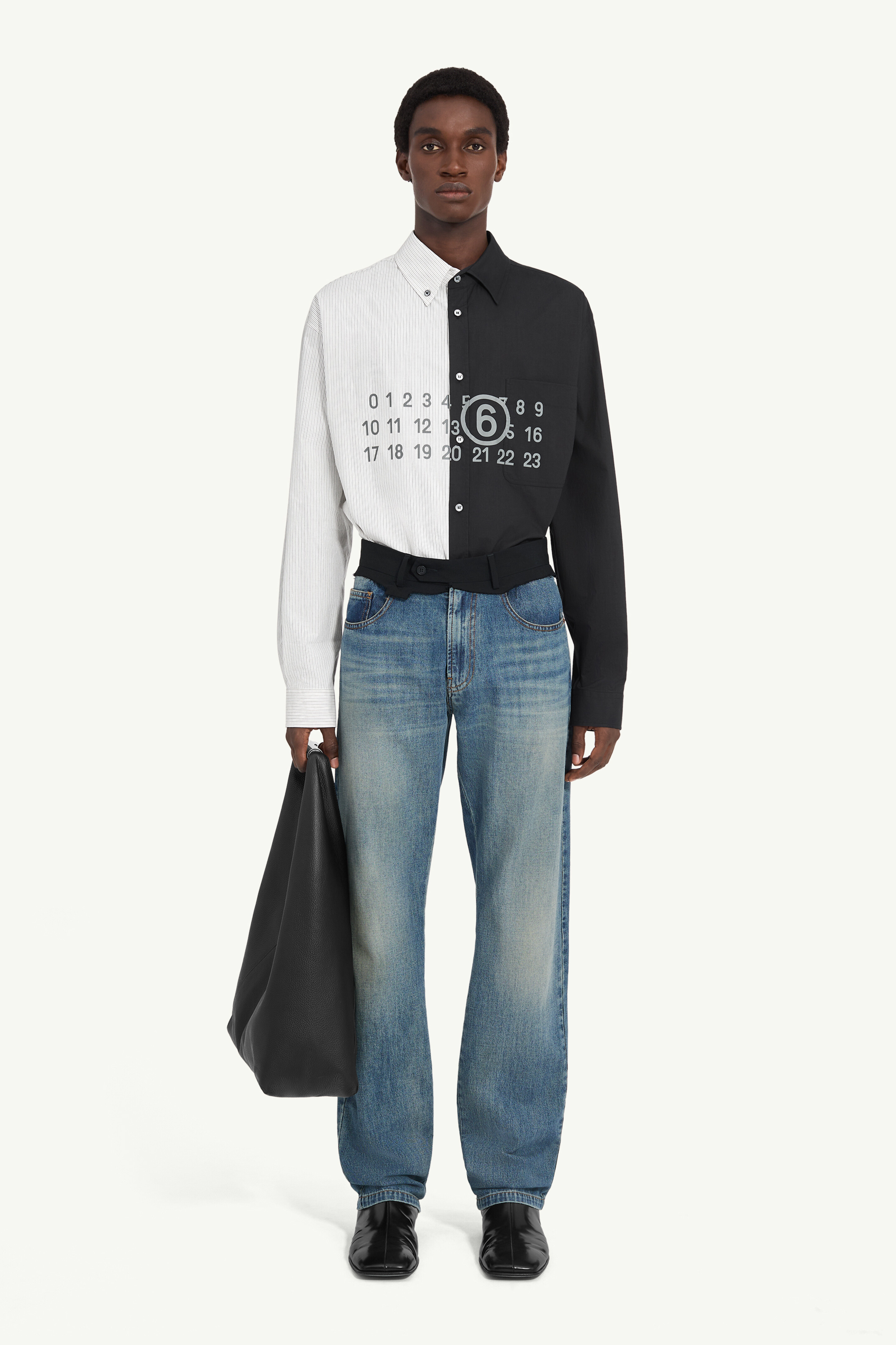 Jeans con vita ricostruita