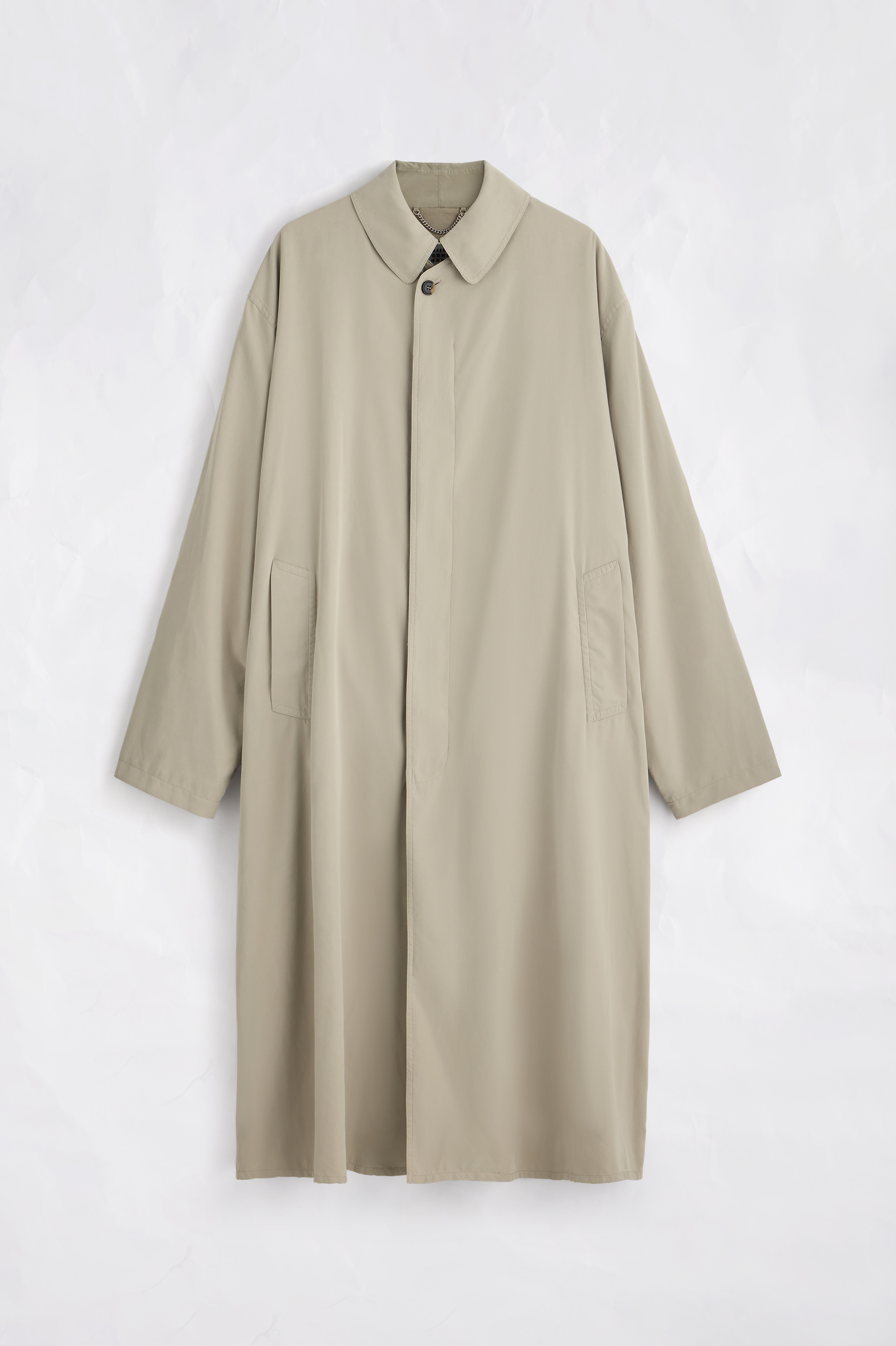 Peached trench coat
