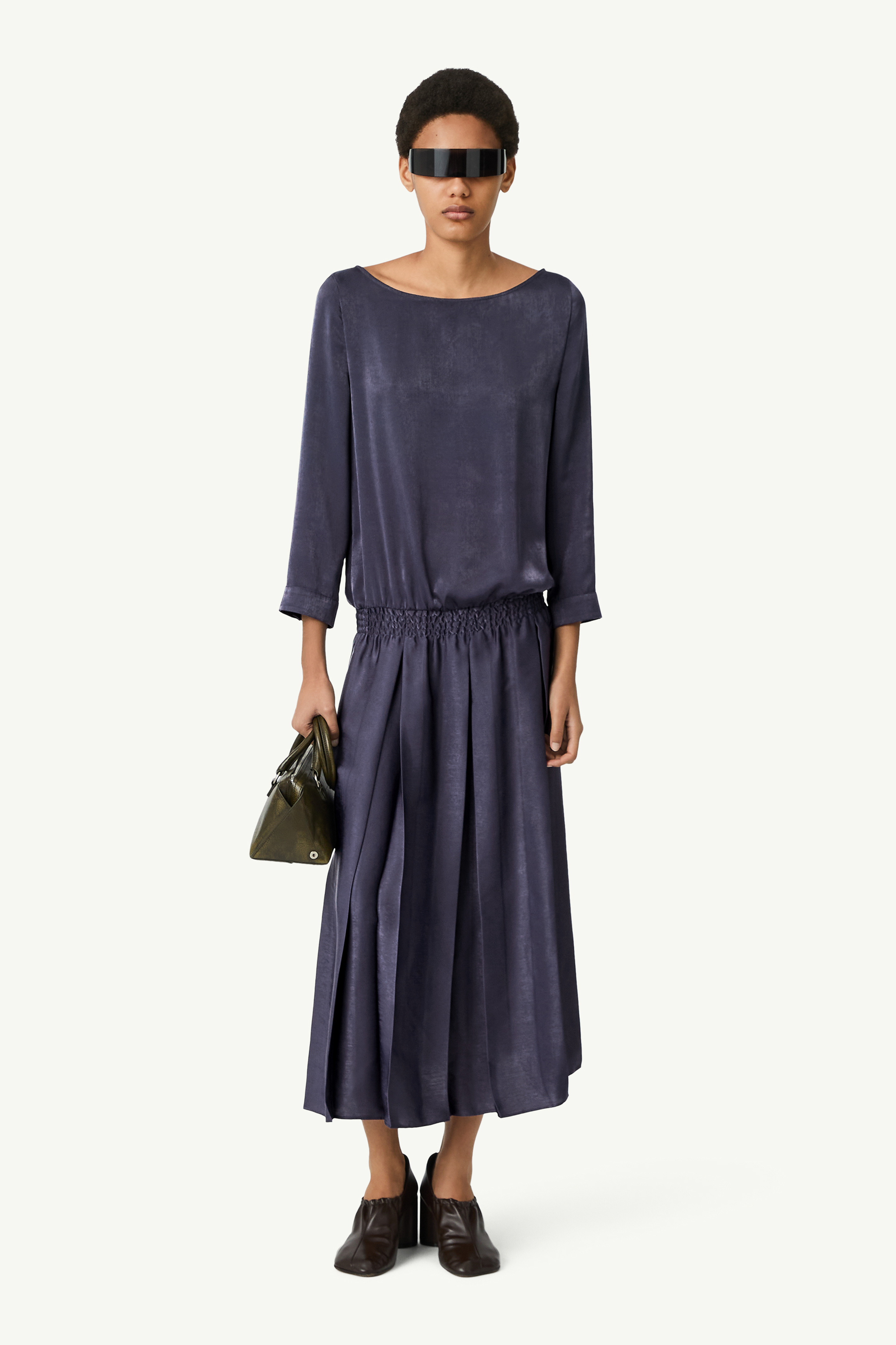Kleid im Futterstoff-Look