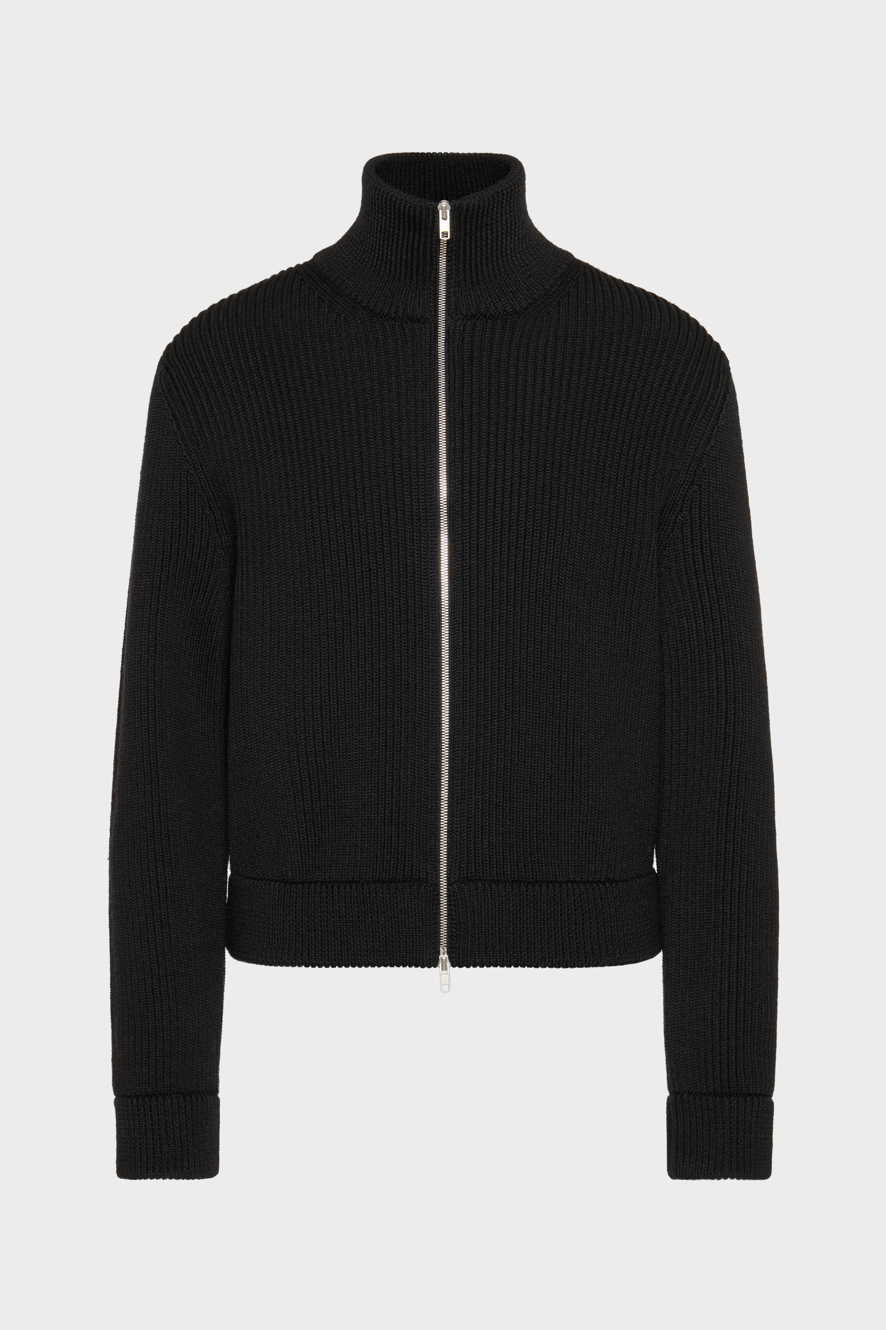 Wool knit jacket
