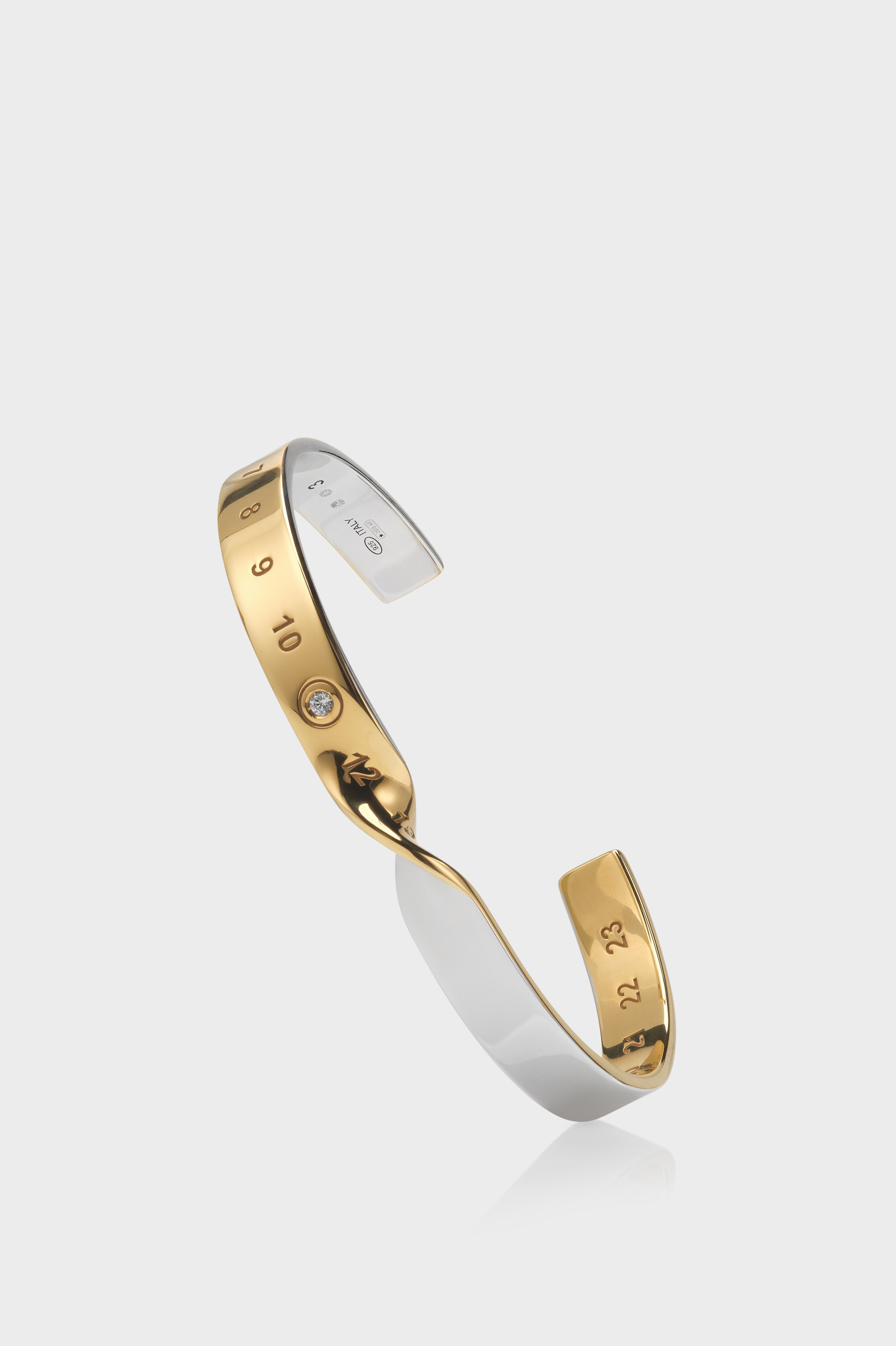 Bracciale rigido Numericl intrecciato