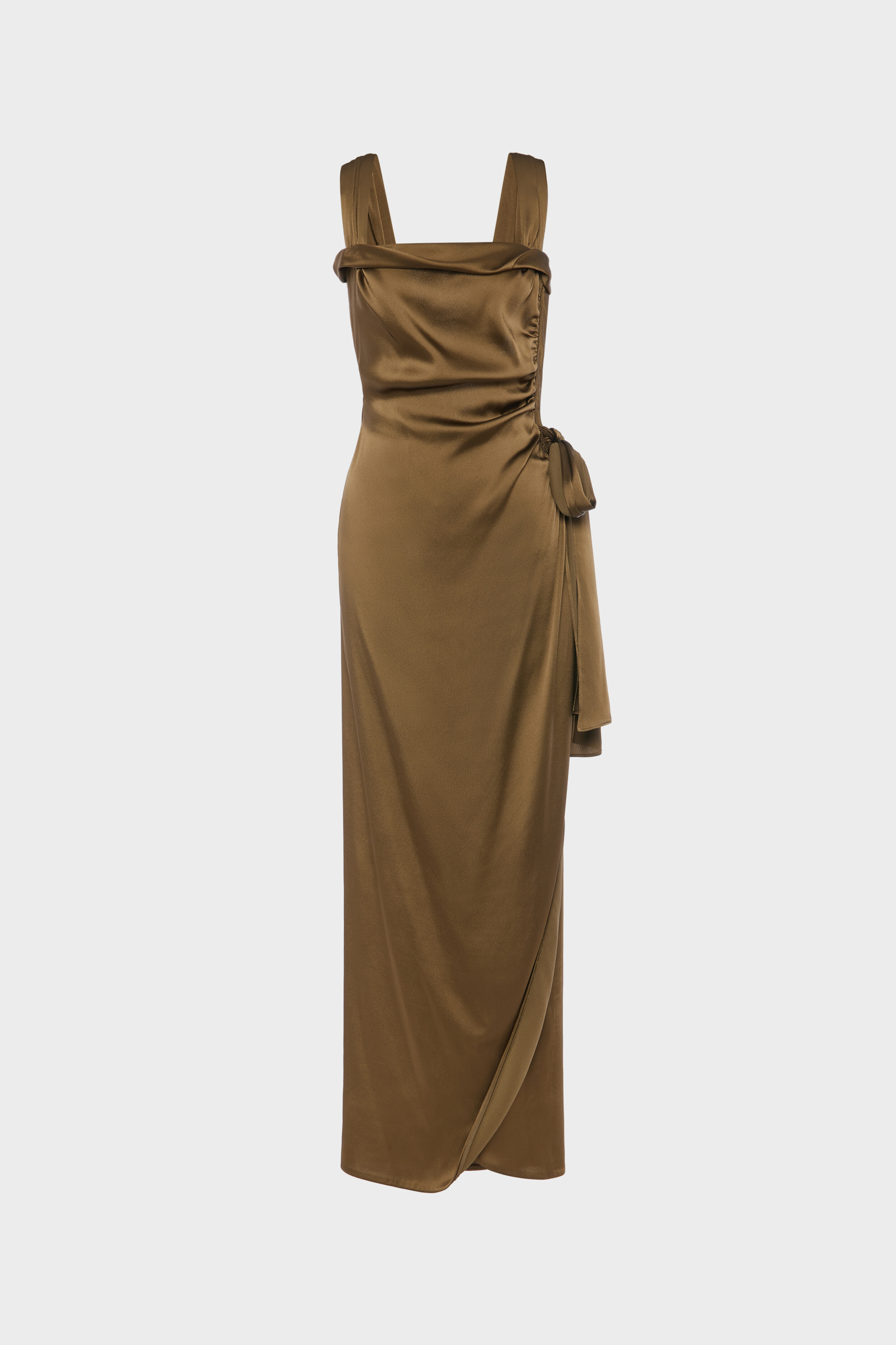 Silk satin maxi dress