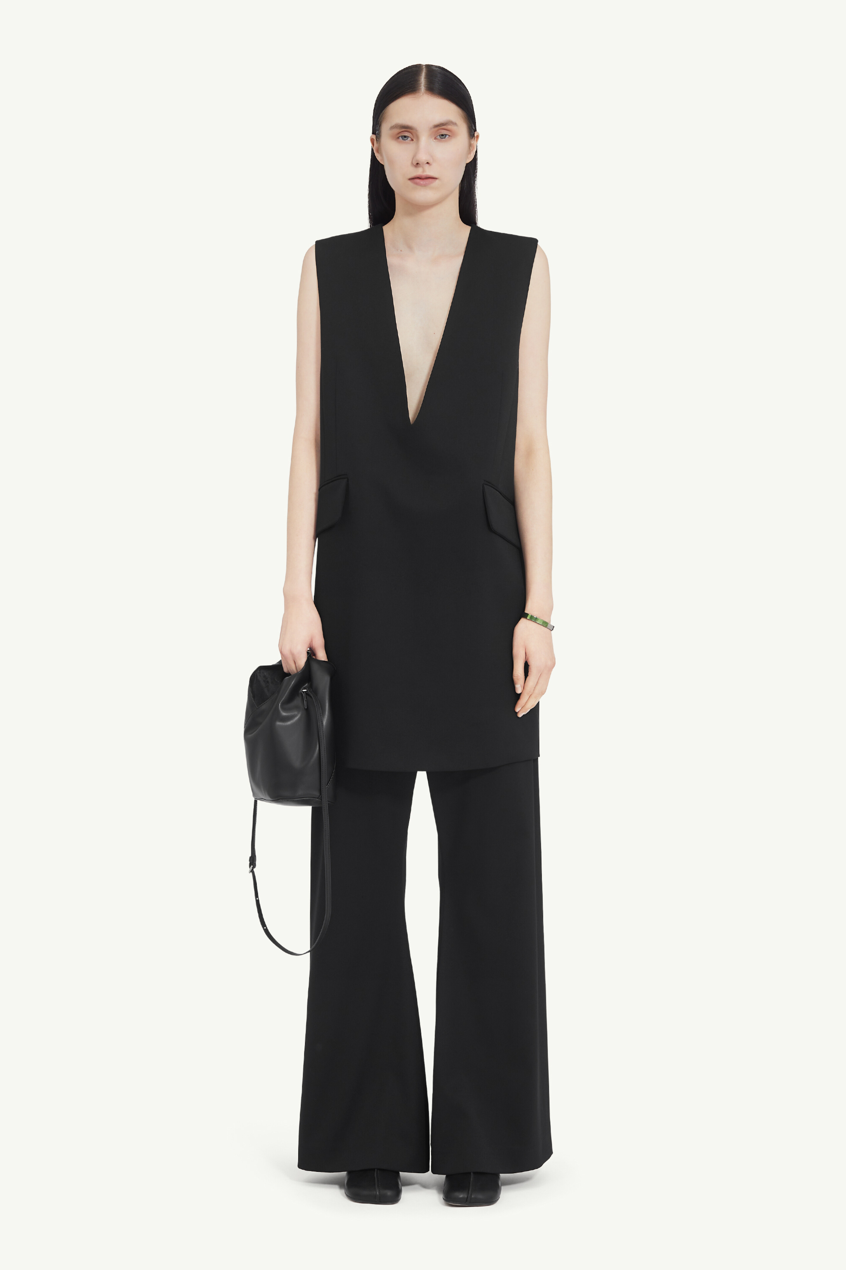 Tailoring Wool Mini Dress