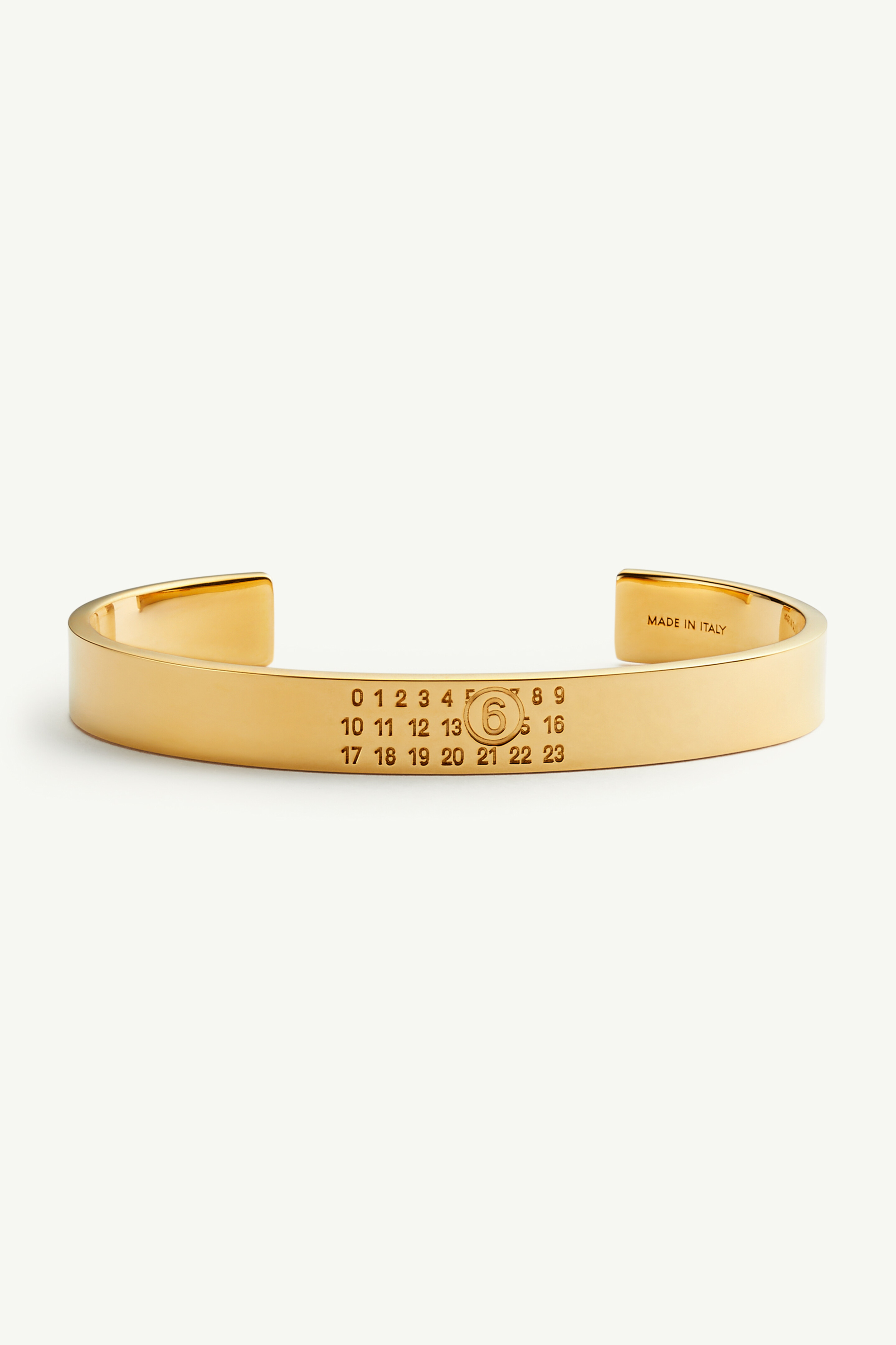 Numeric Minimal Signature Cuff Bracelet